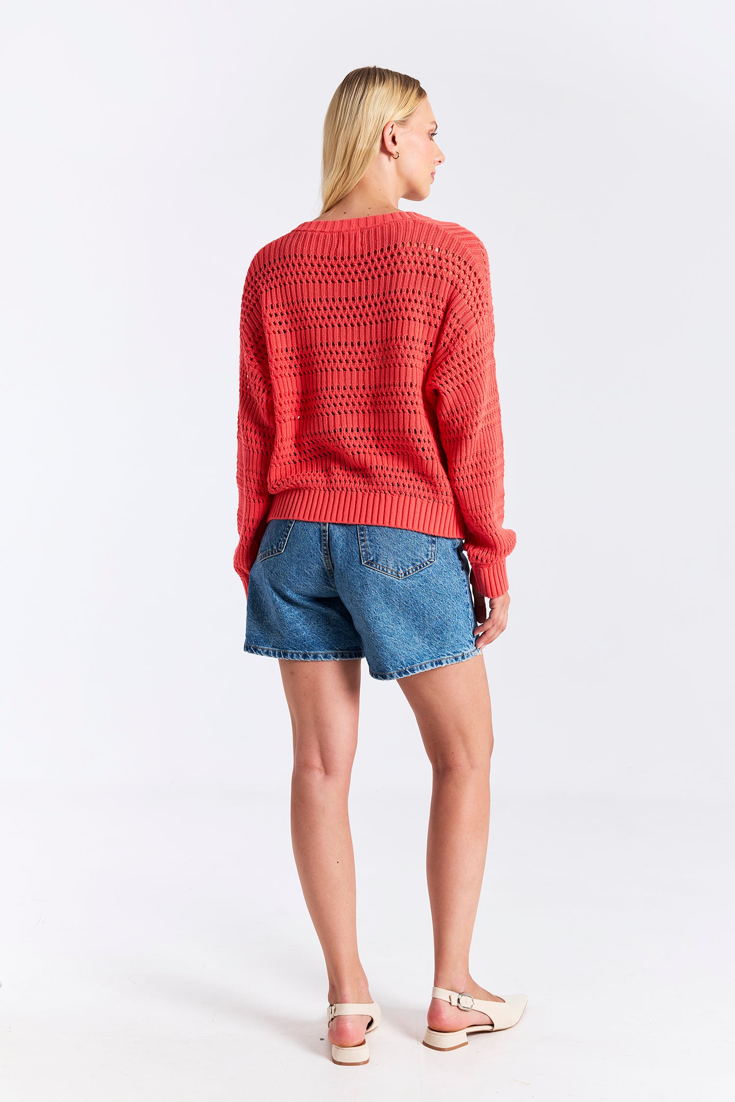SARAH STITCH CROPPED V