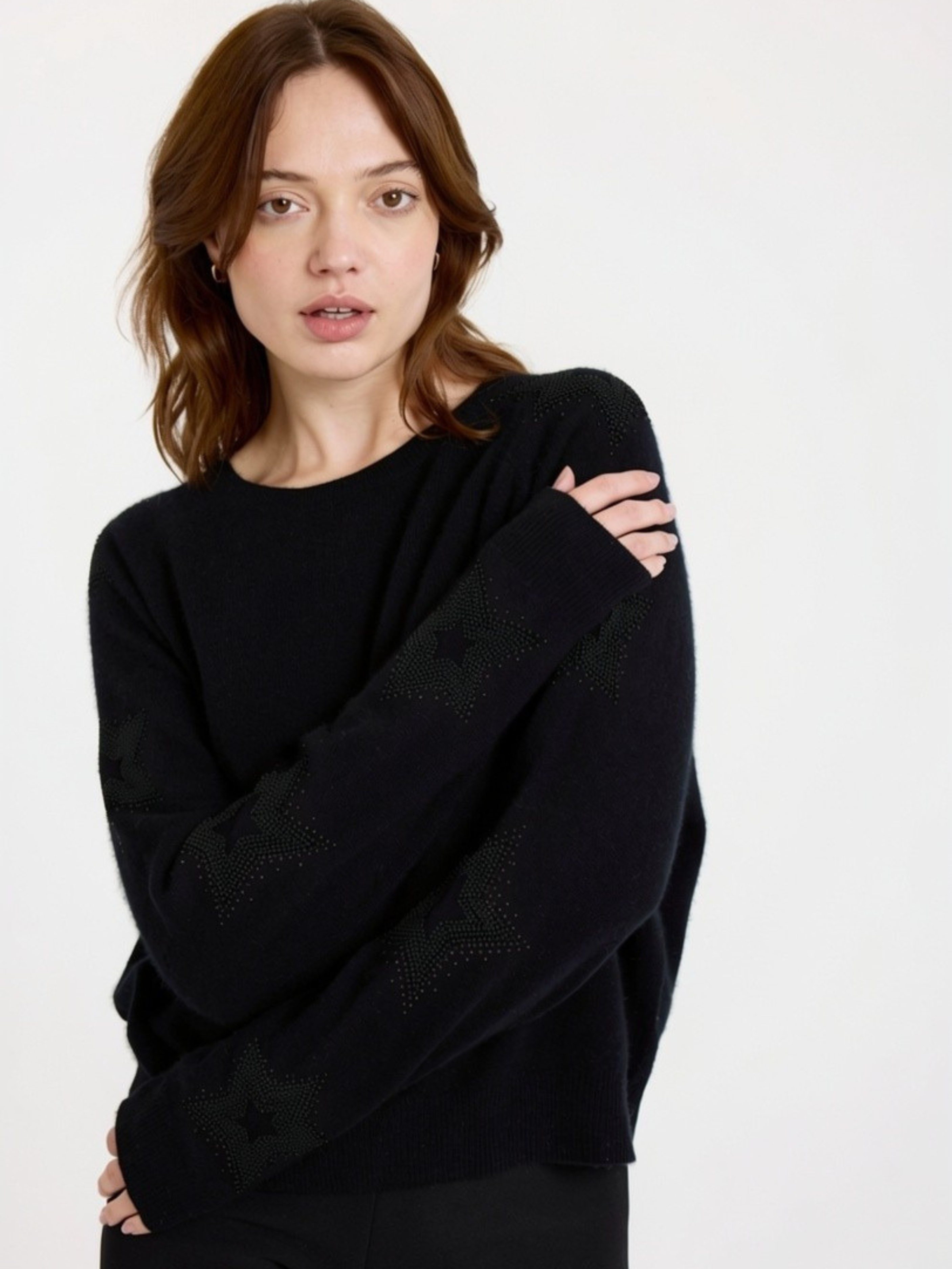 Star Dust Sleeve Cashmere Jumper