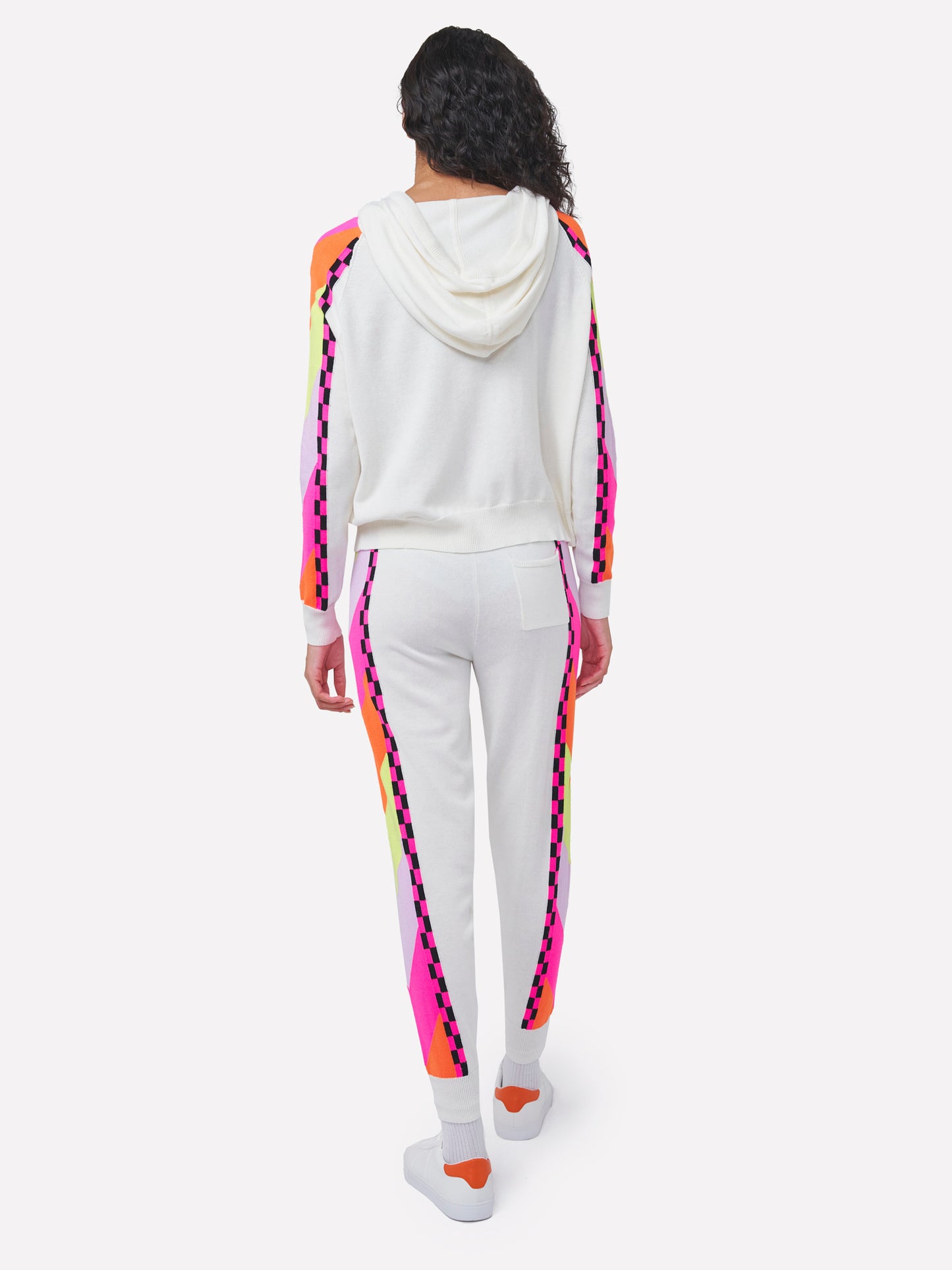 Chevron Stripe Crop Hoodie
