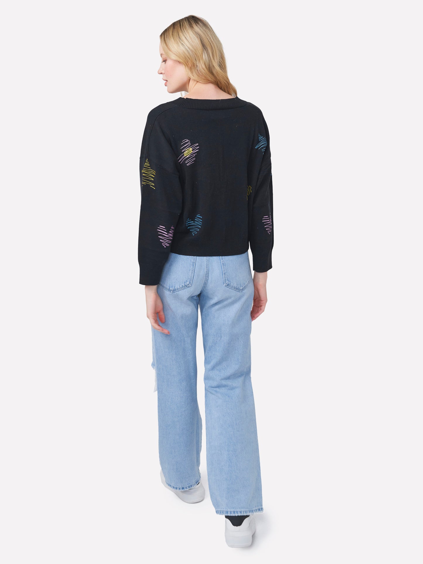 Sketch Embroidered Little Cardigan