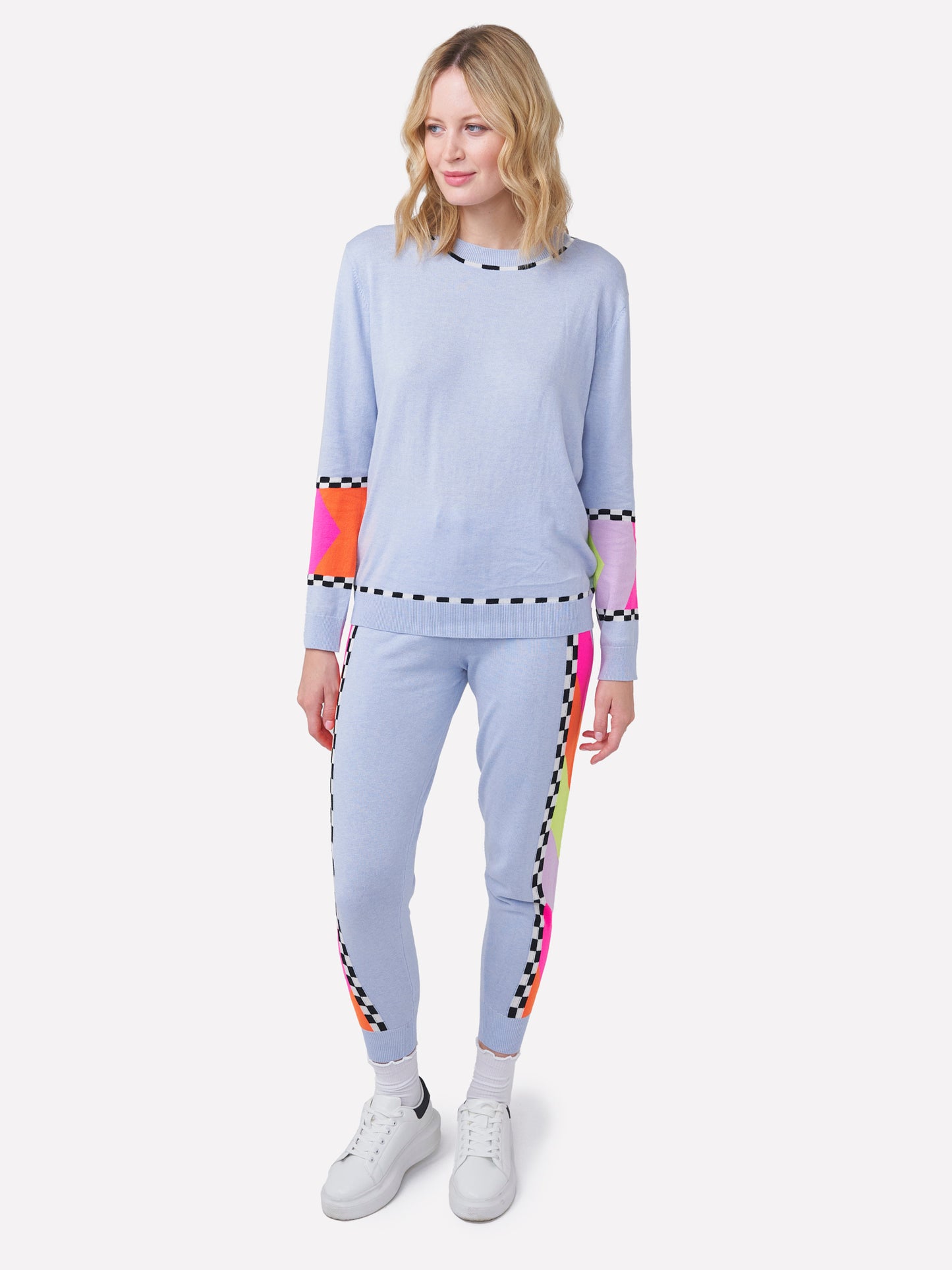 Chevron Stripe Crew Neck Jumper