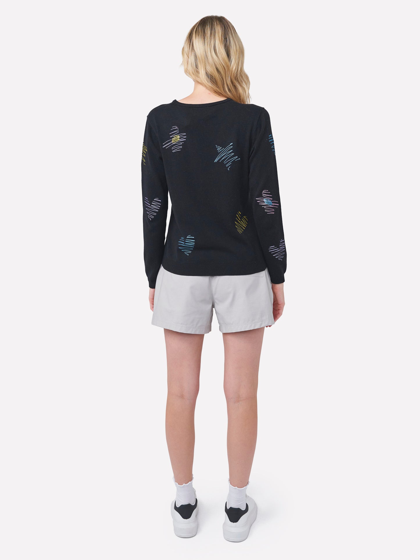Sketch Embroidered Crew Neck Jumper