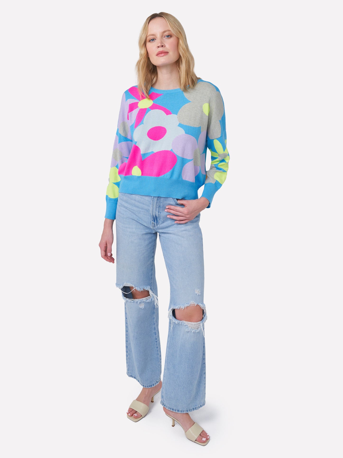 Floral Crew Neck Jumper