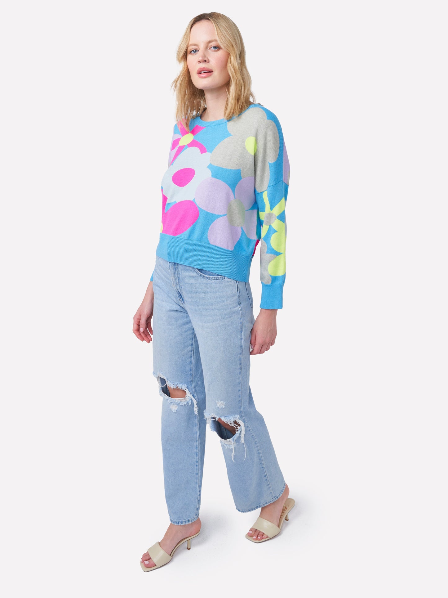 Floral Crew Neck Jumper