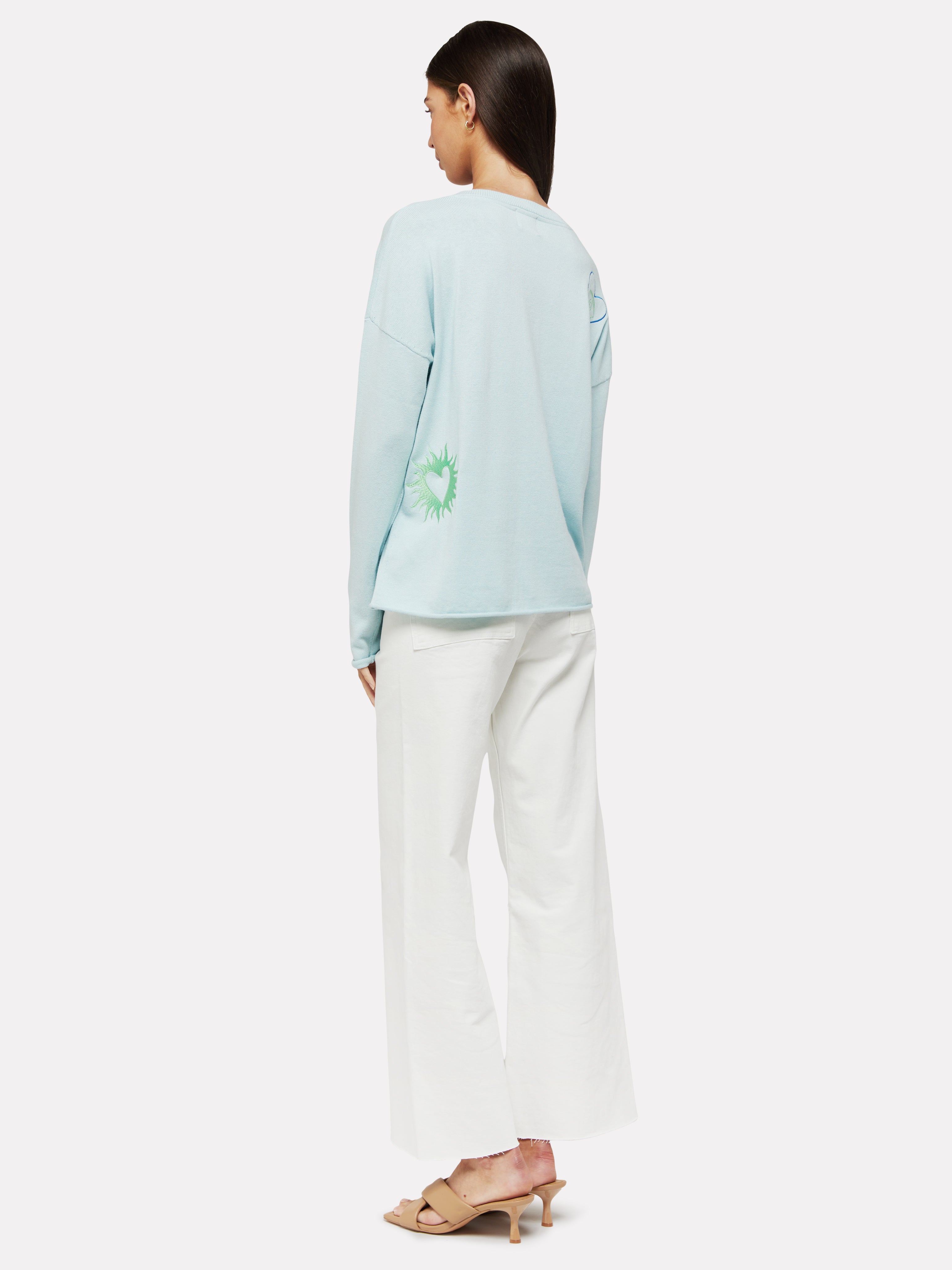 Darlene Embroidered Slogan Knit