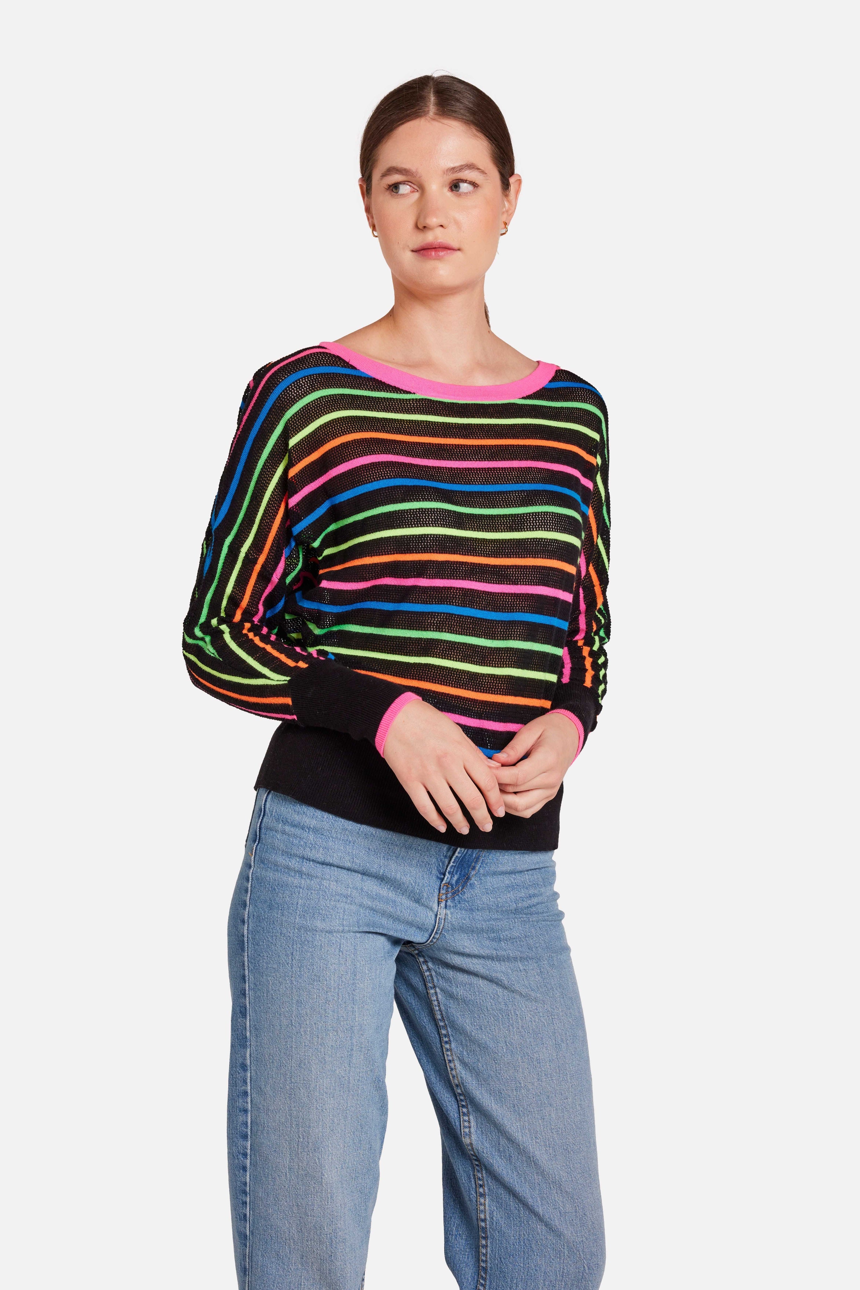 MINI STRIPE RELAX NECK
