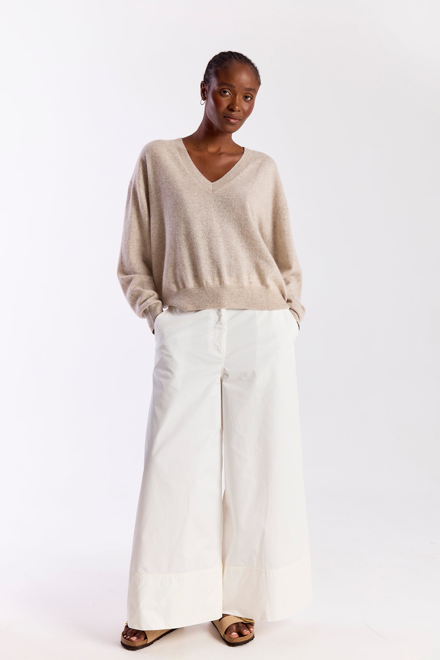 HAILEY CASHMERE V NECK