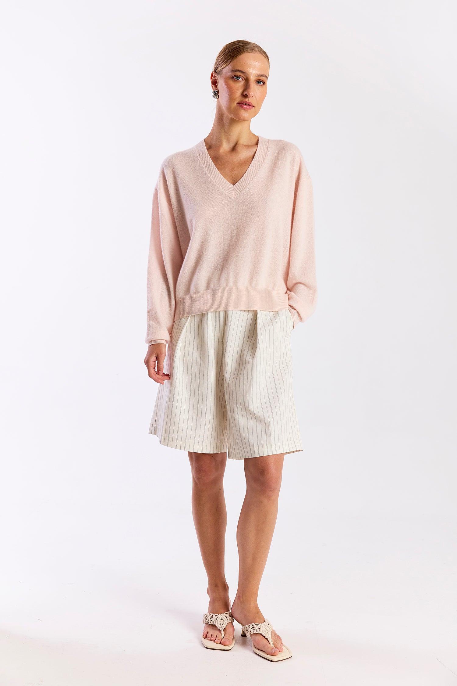 HAILEY CASHMERE V NECK