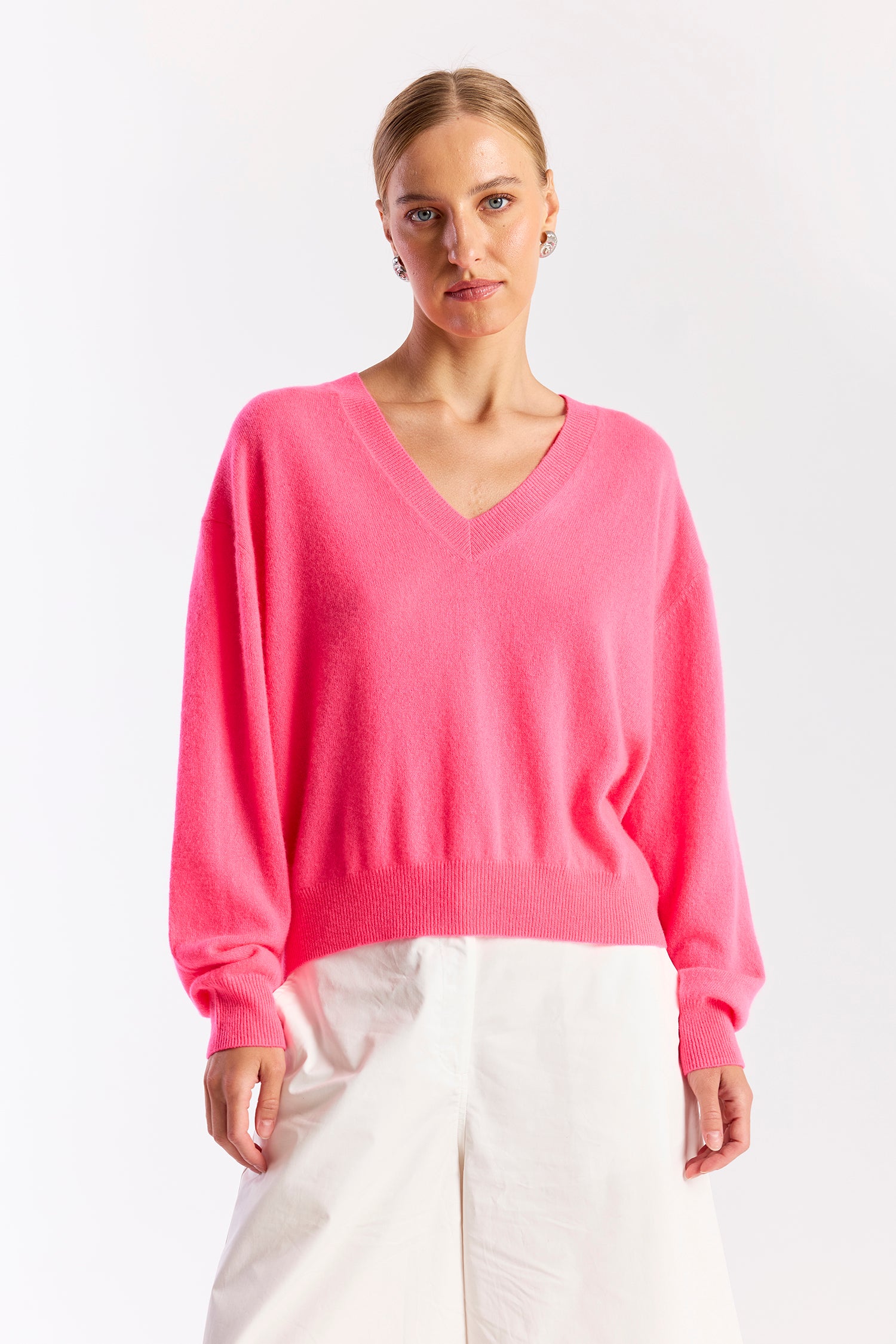 HAILEY CASHMERE V NECK