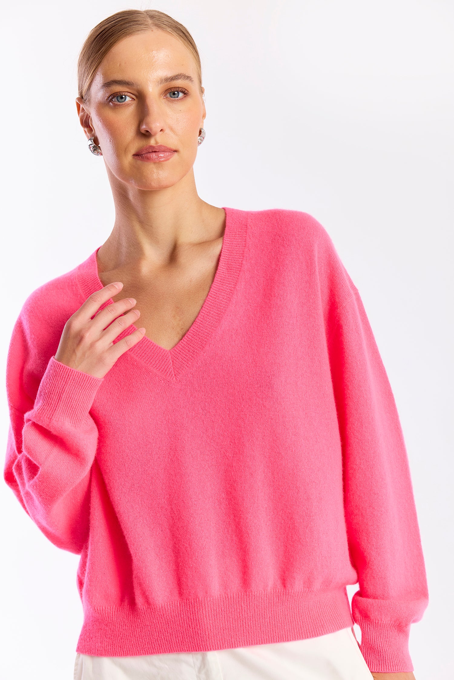 HAILEY CASHMERE V NECK