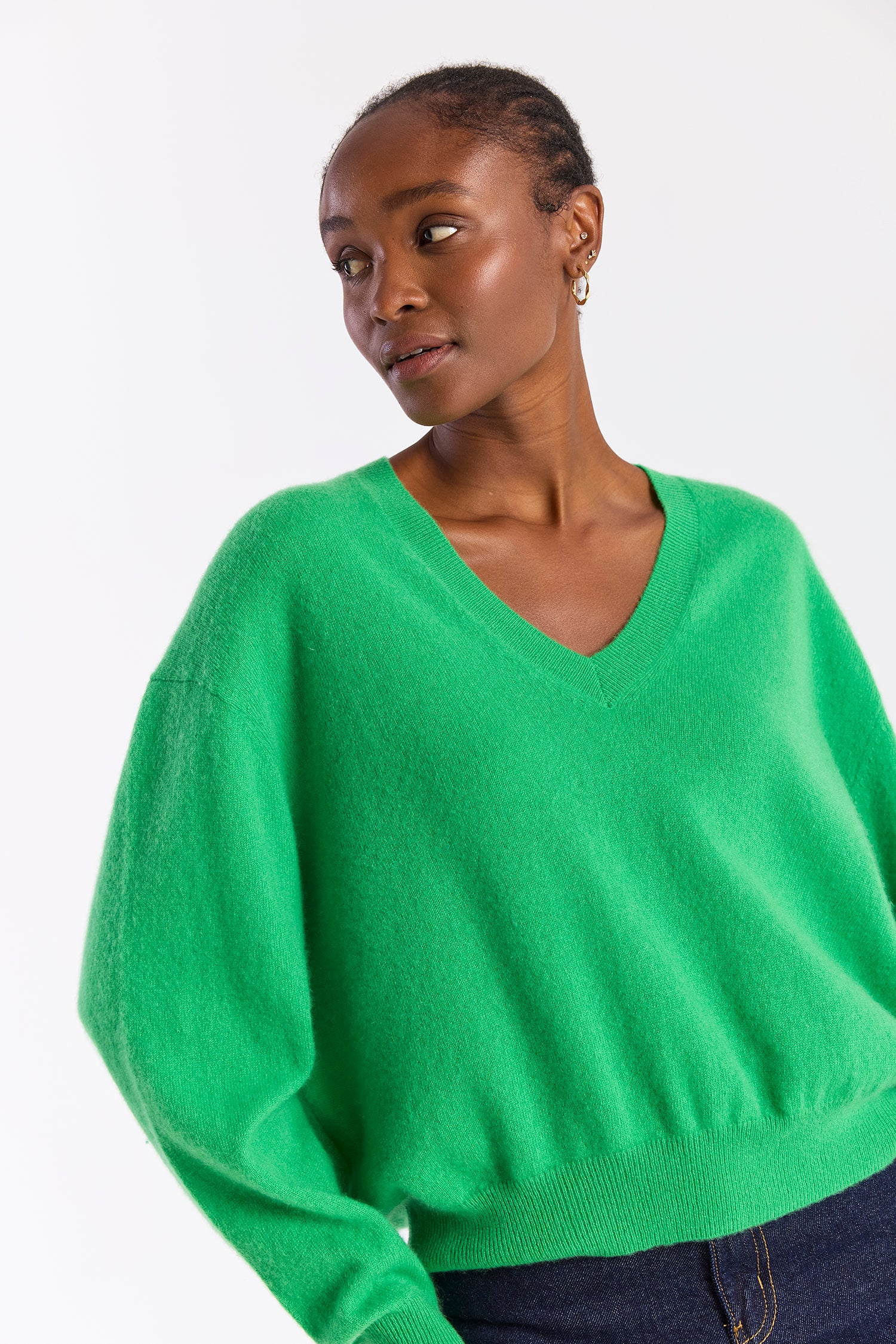 HAILEY CASHMERE V NECK