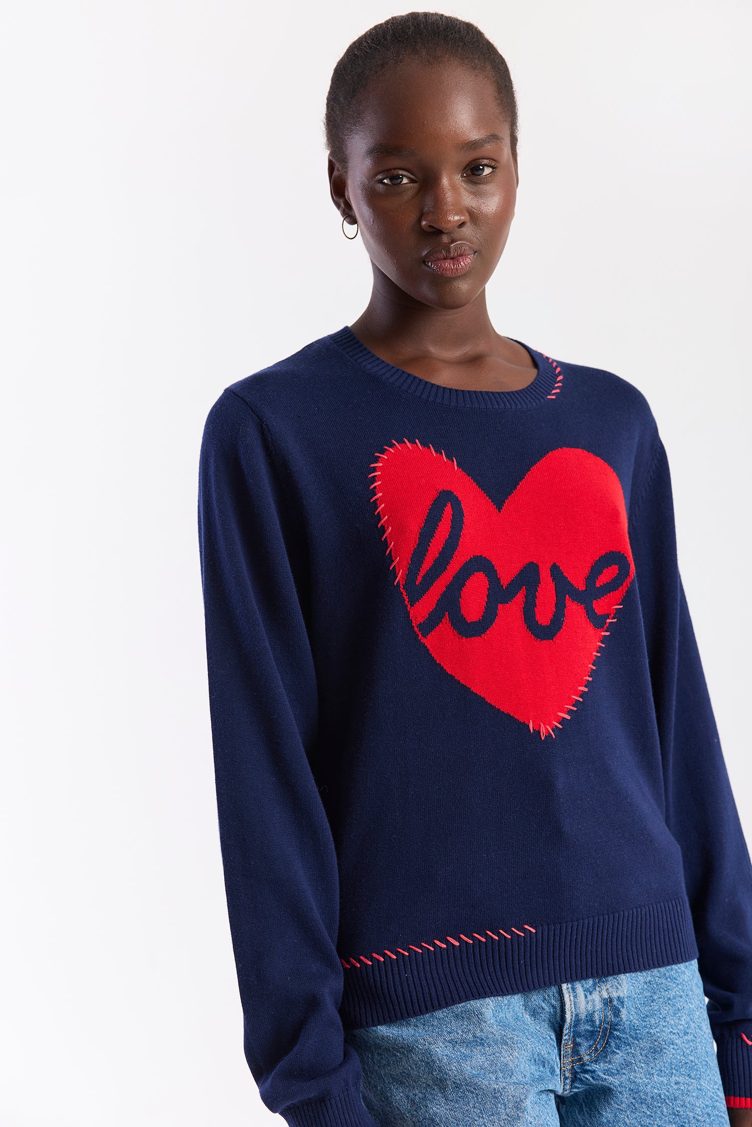 LOVE HEART STITCH CREW
