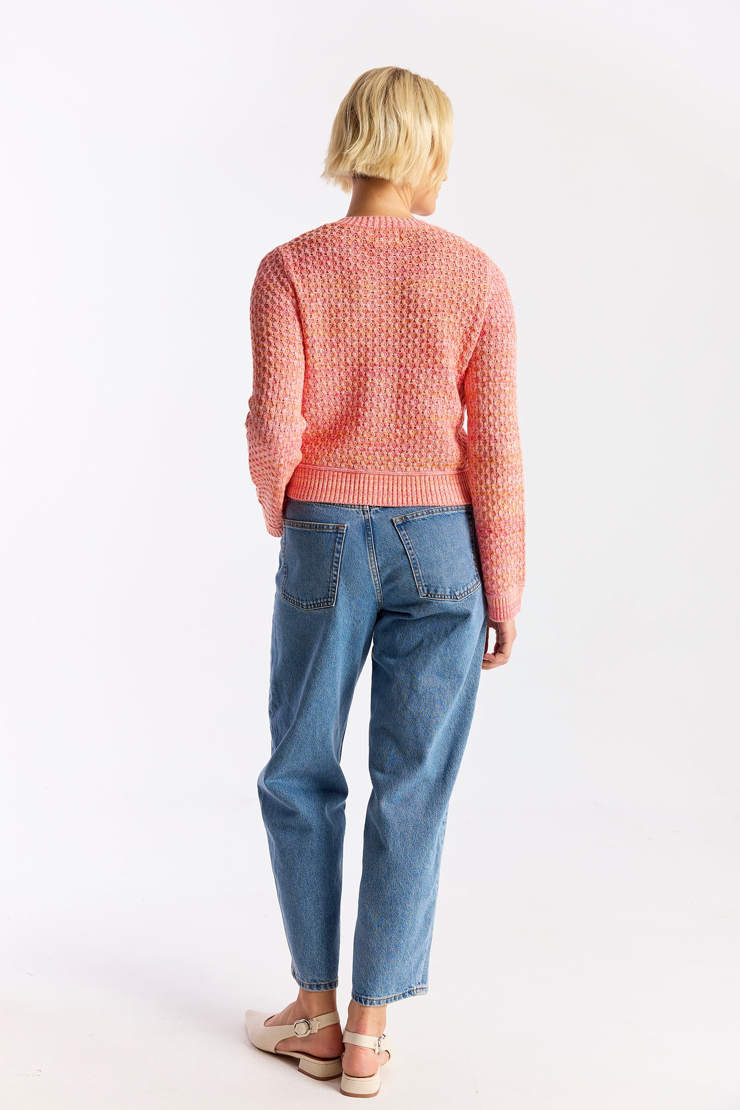 CABLE TWIST YARN CARDI