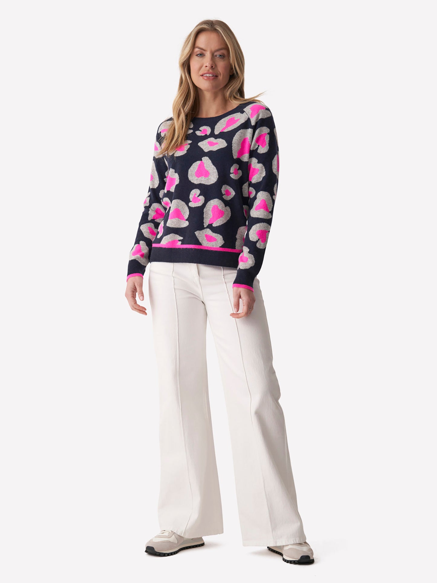 Lucy Leopard Crew Neck Jumper