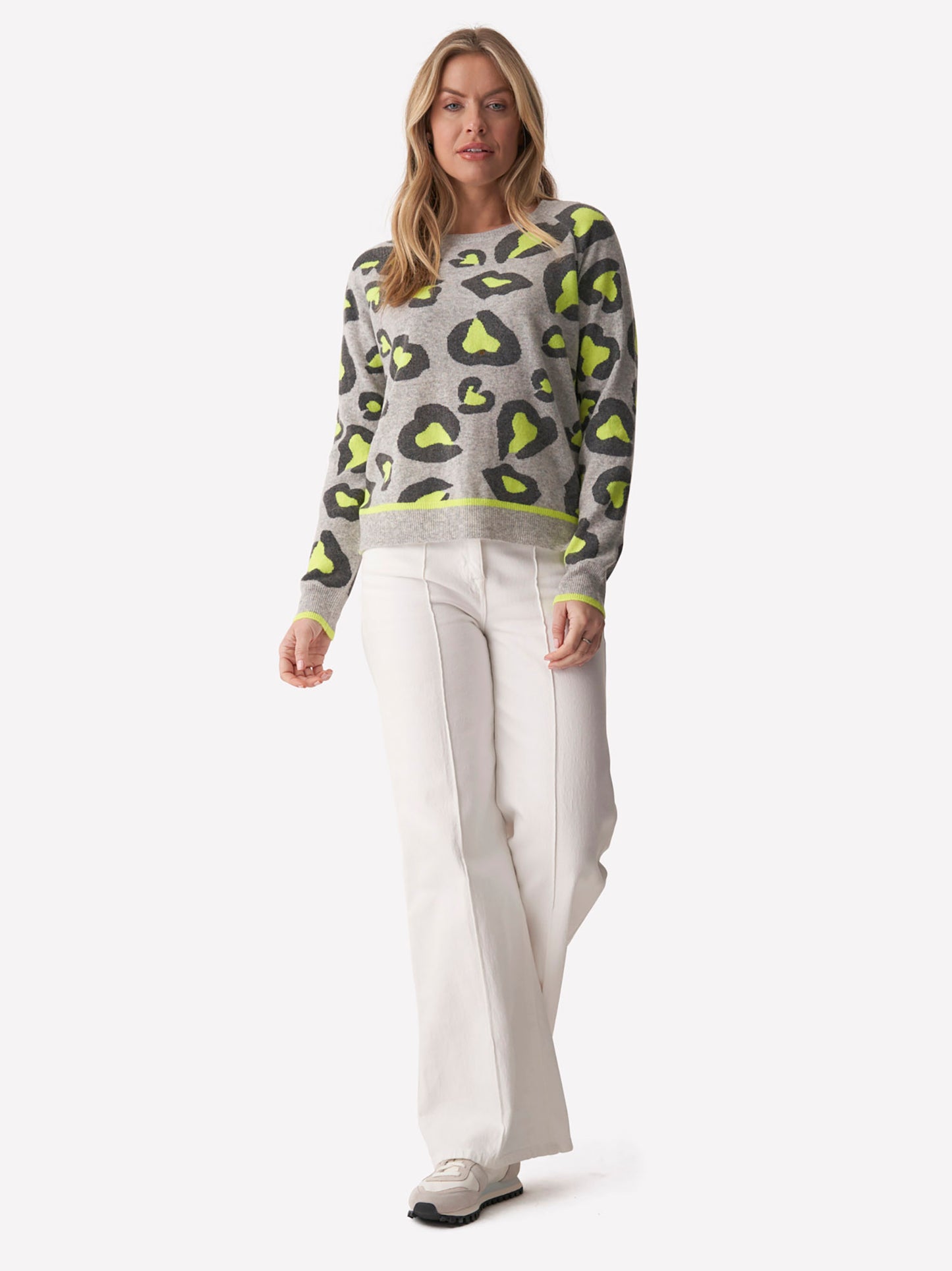 Lucy Leopard Crew Neck Jumper