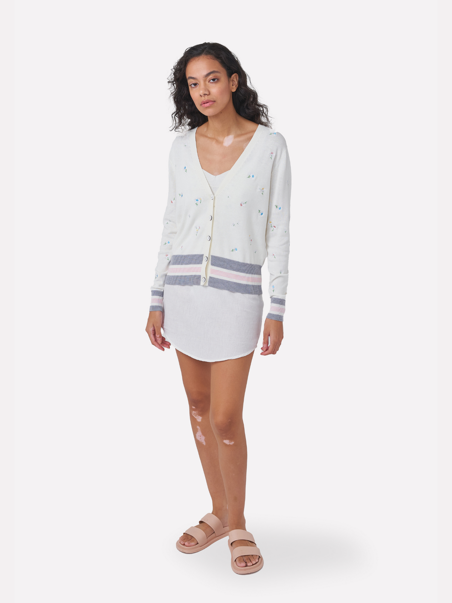 Embroidered Floral Cardigan