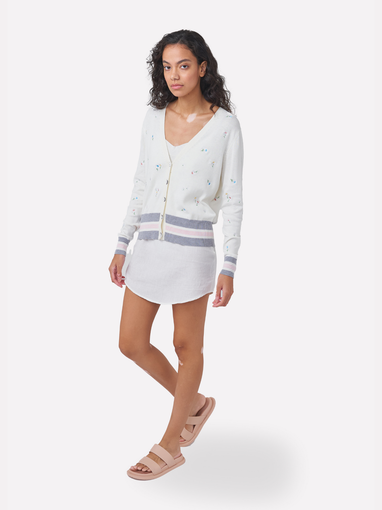Embroidered Floral Cardigan