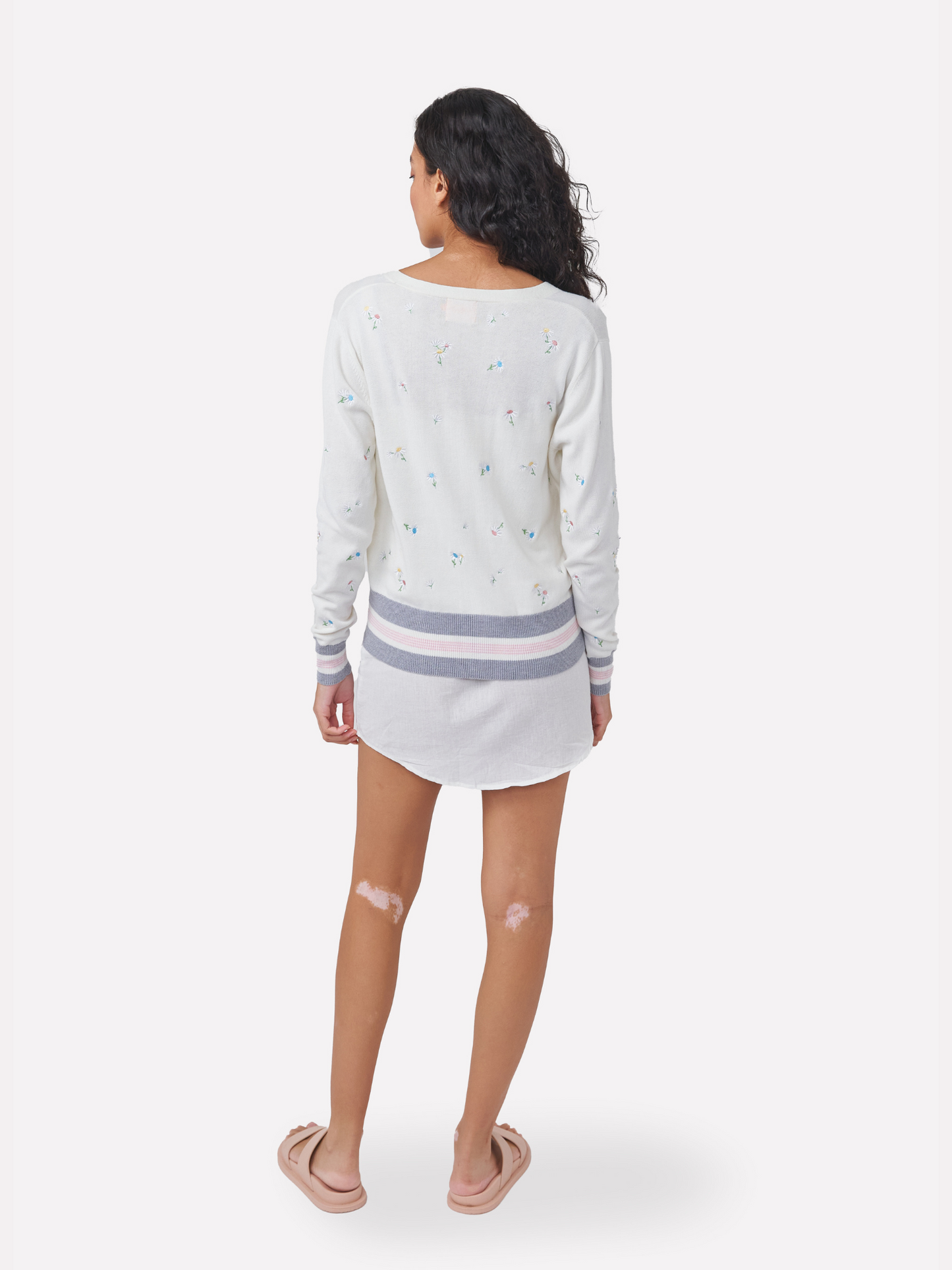 Embroidered Floral Cardigan