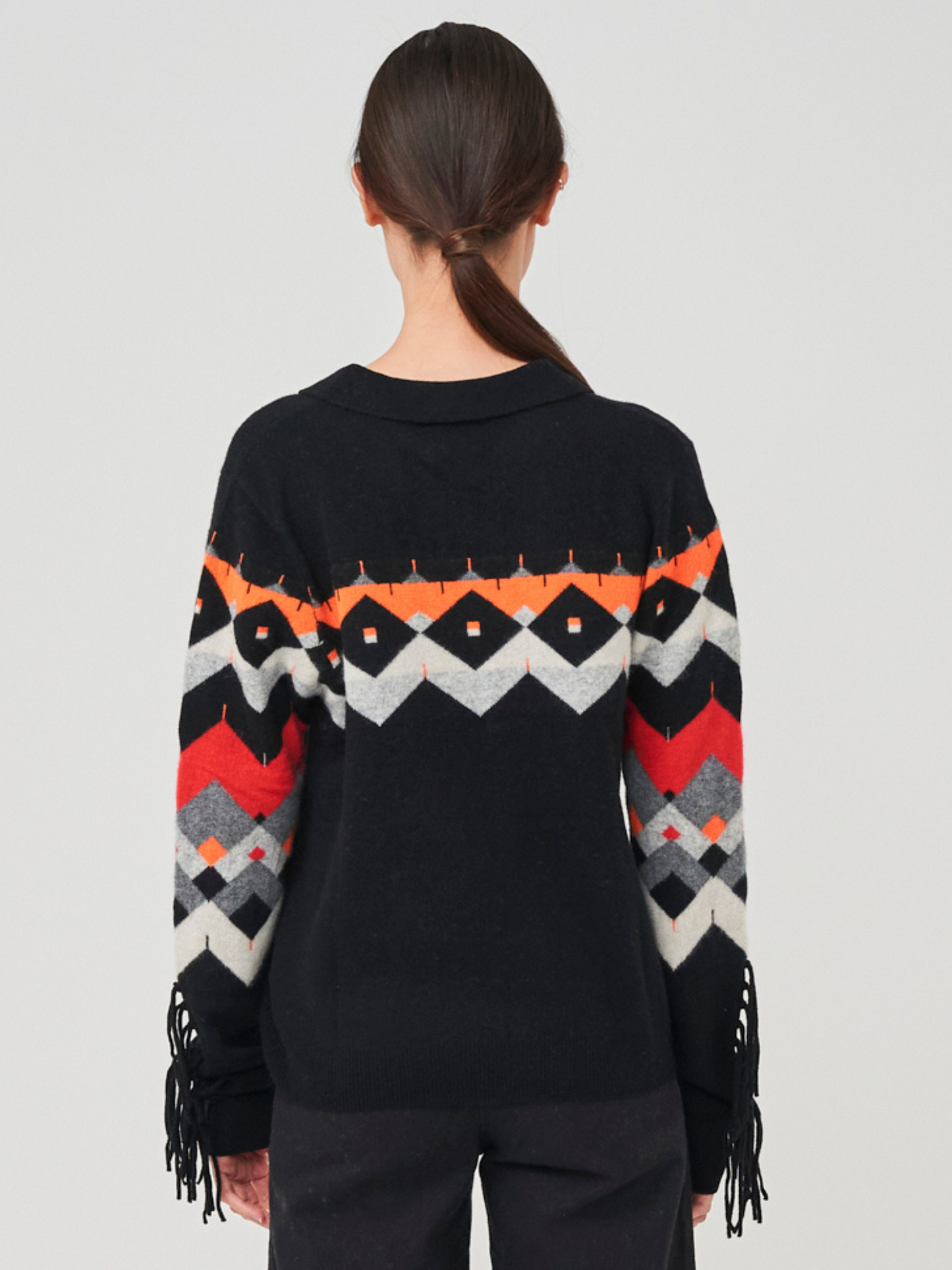 Fraya Fringe Polo Jumper