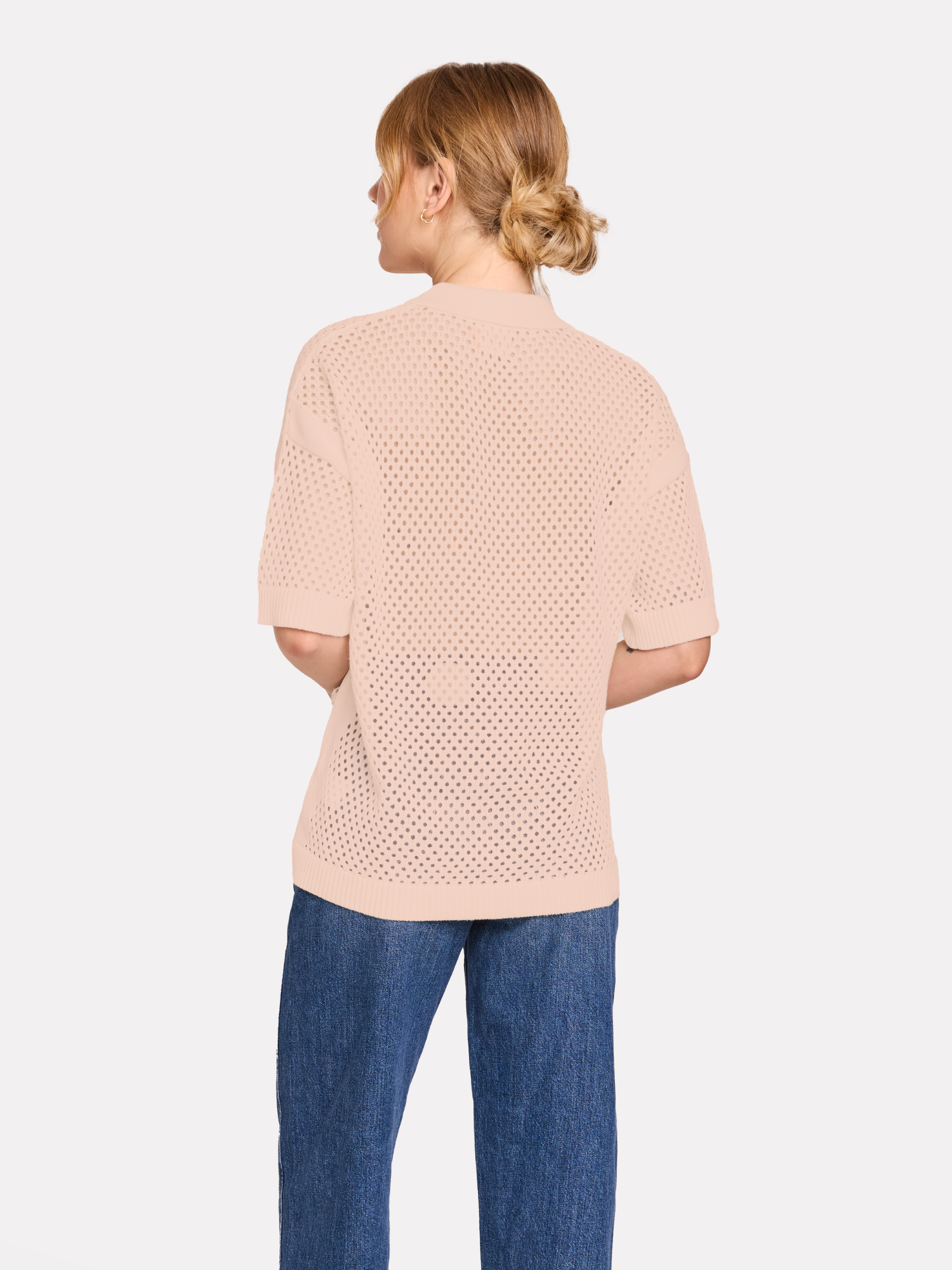 Relaxed Pointelle Polo
