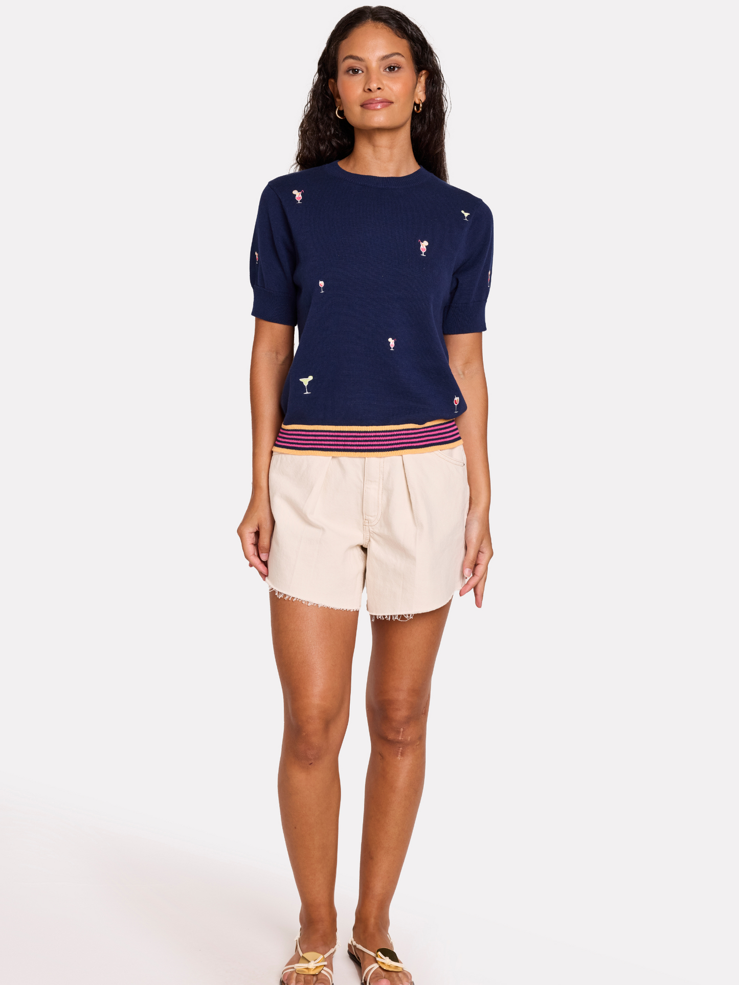 Cocktail Embroidery Tee