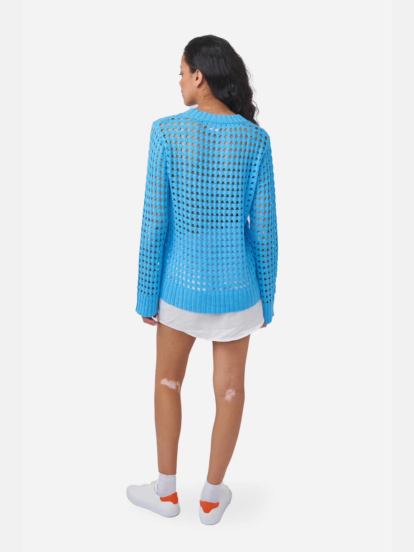 Pointelle Classic Crew Neck Jumper