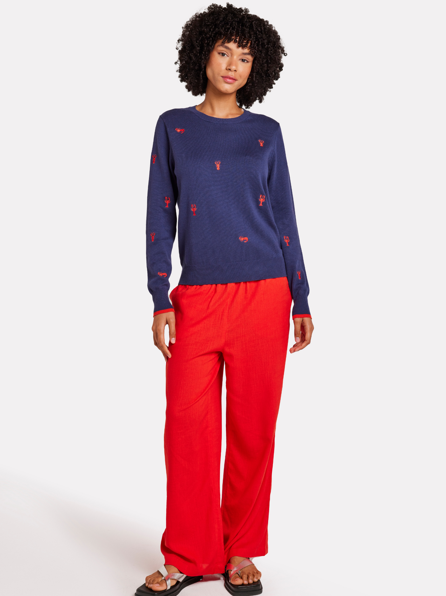 Lobster Embroidery Jumper