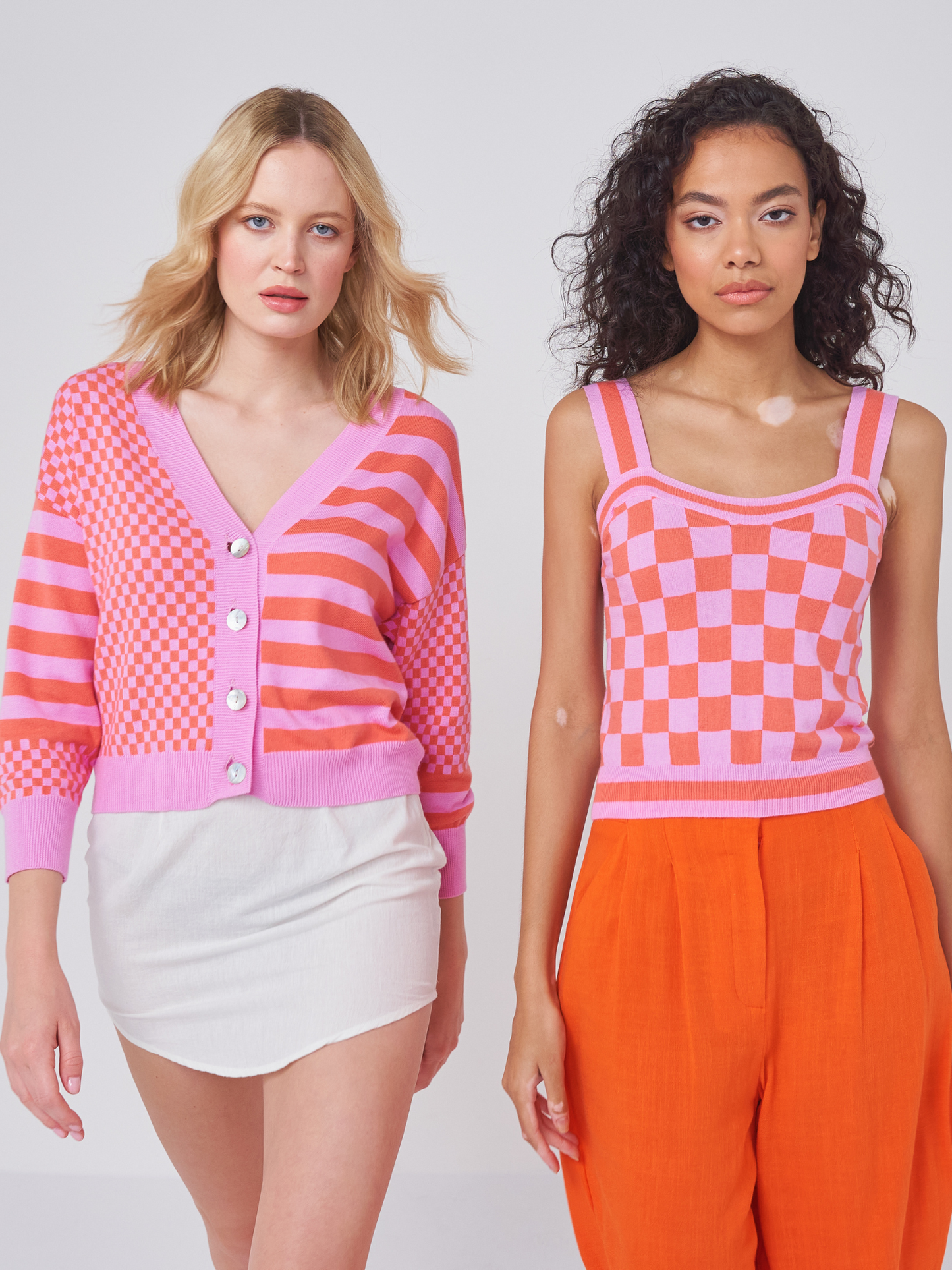 Check Stripe Vest