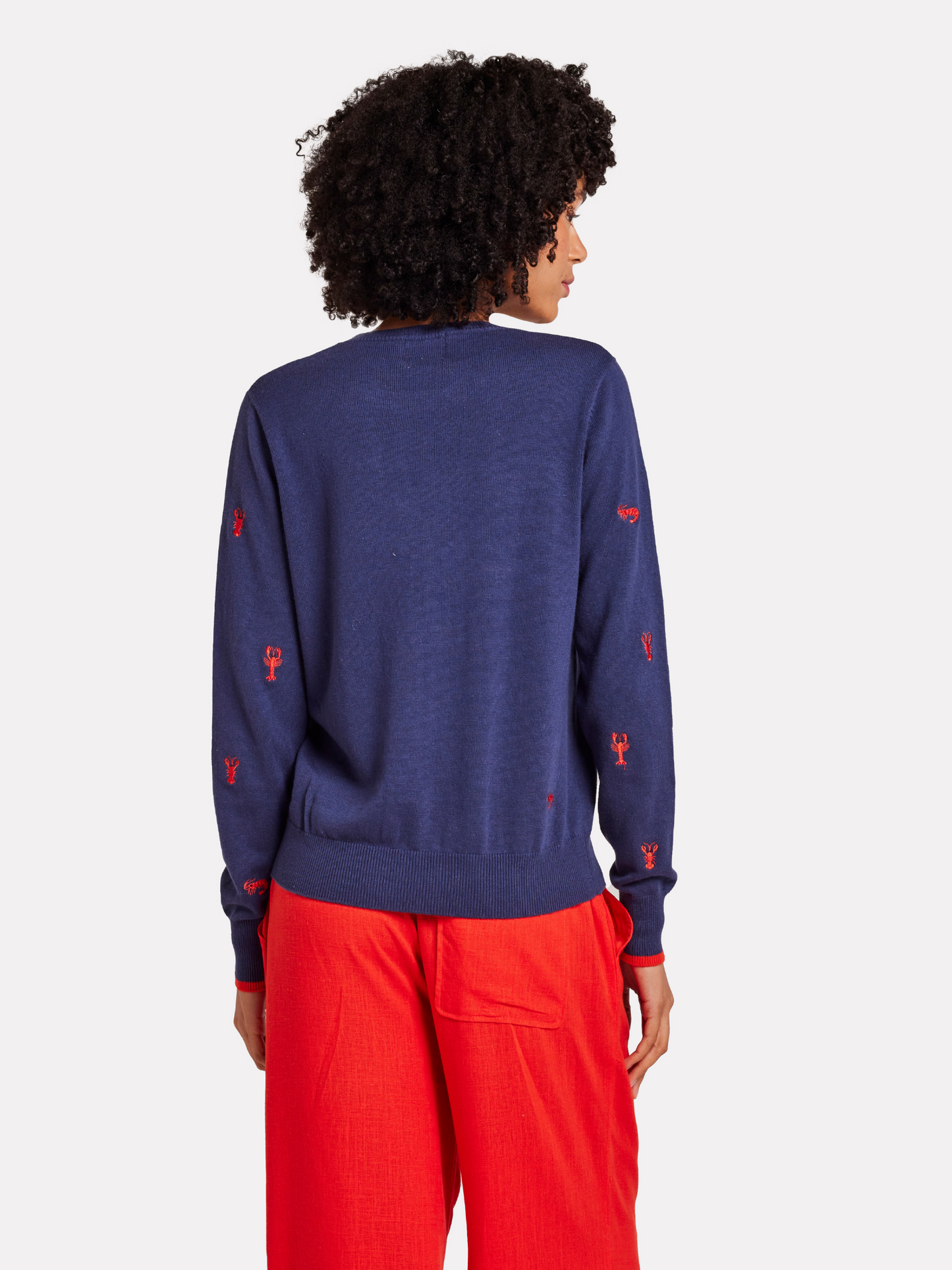 Lobster Embroidery Jumper