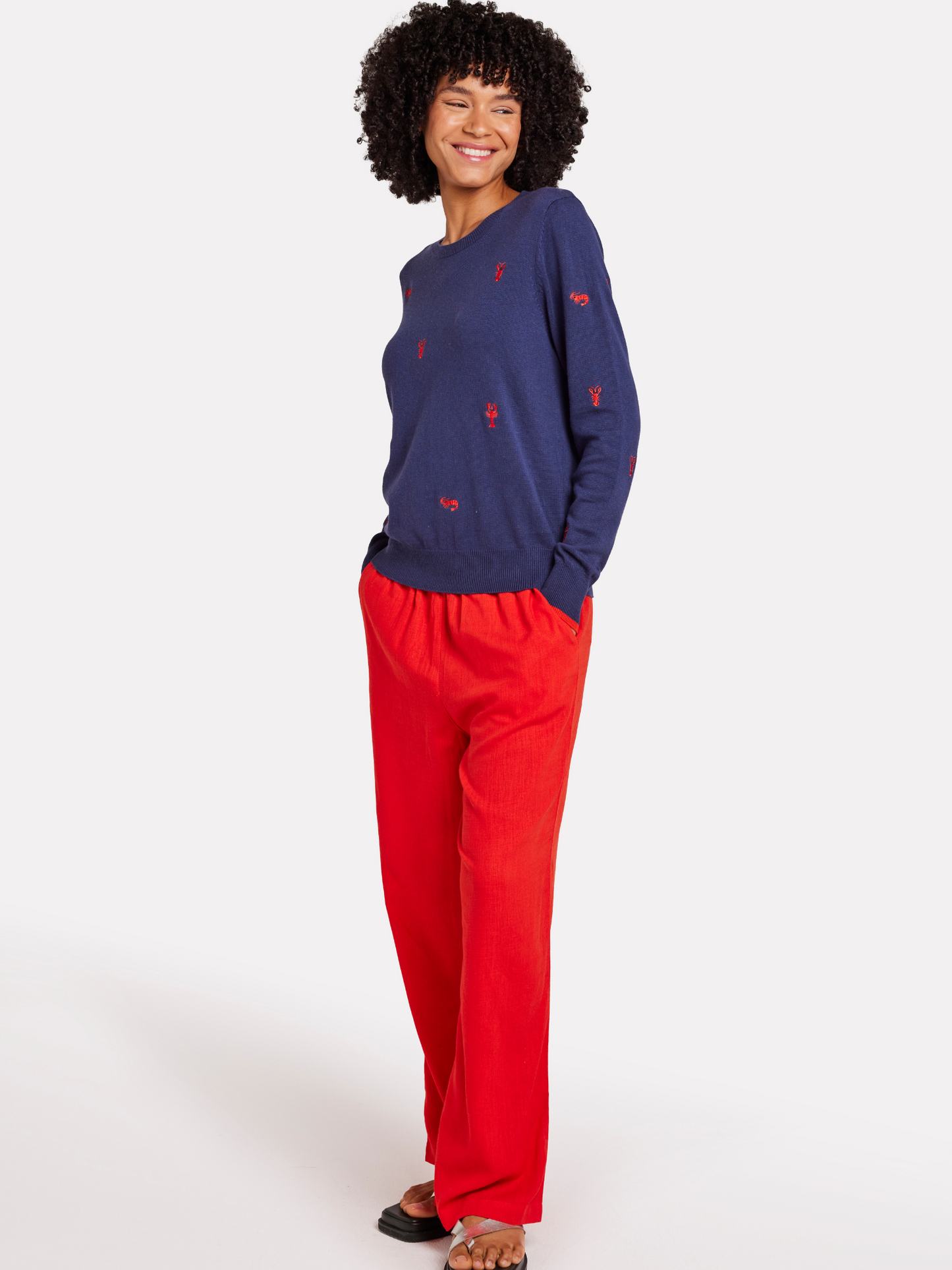 Lobster Embroidery Jumper