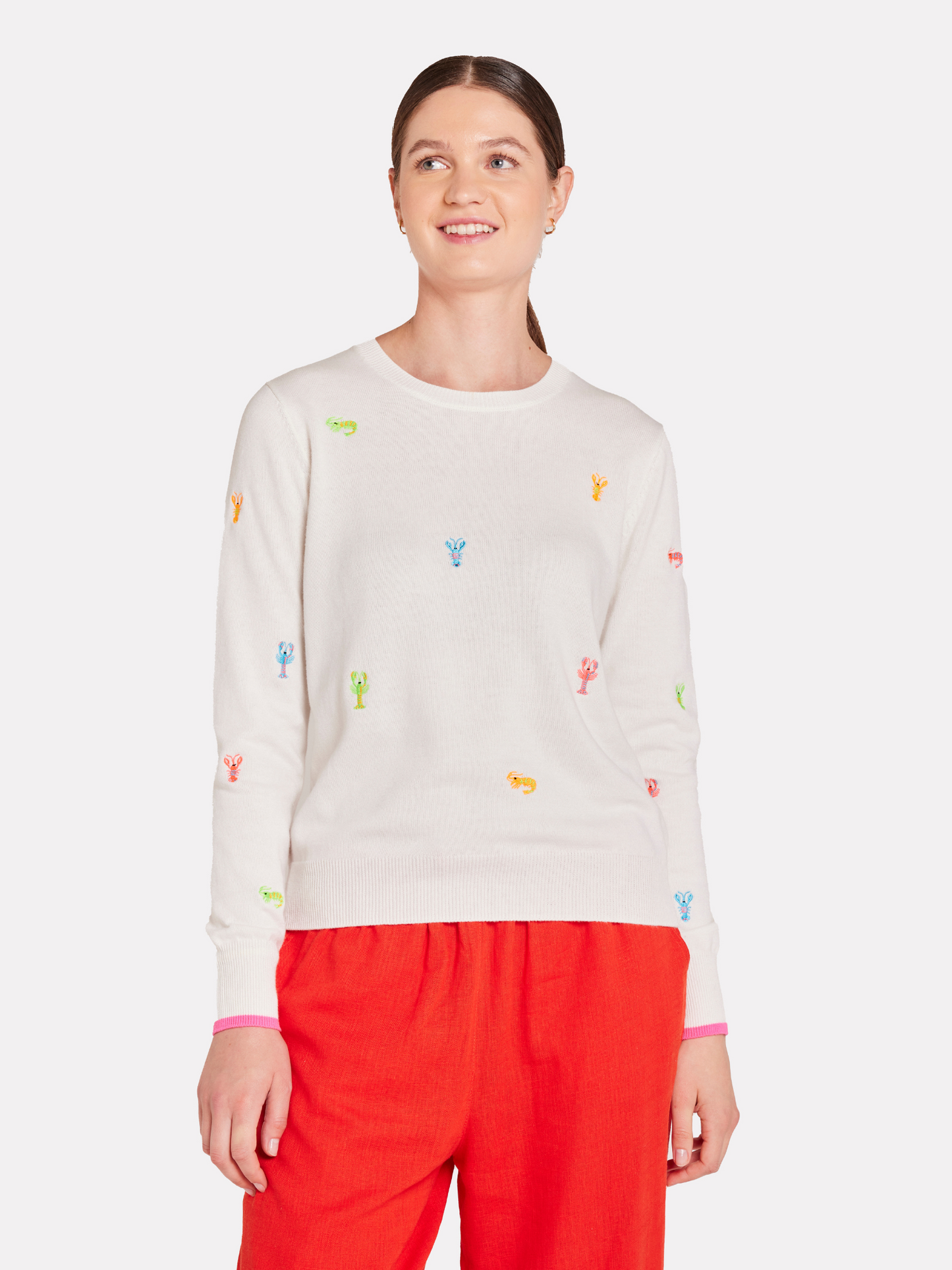 Lobster Embroidery Jumper