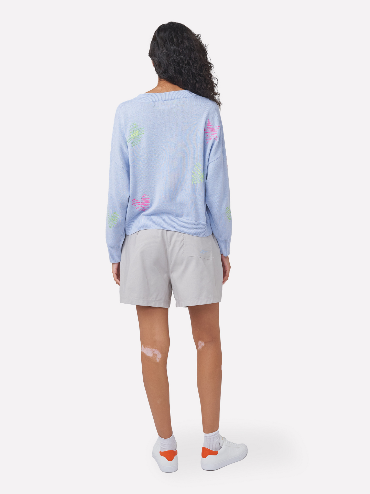Sketch Embroidered Little Cardigan