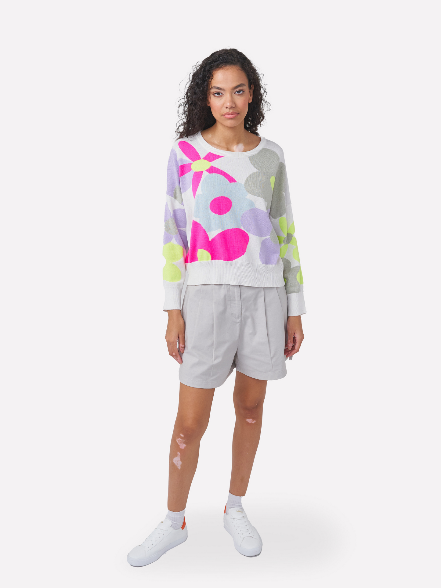 Floral Crew Neck Jumper