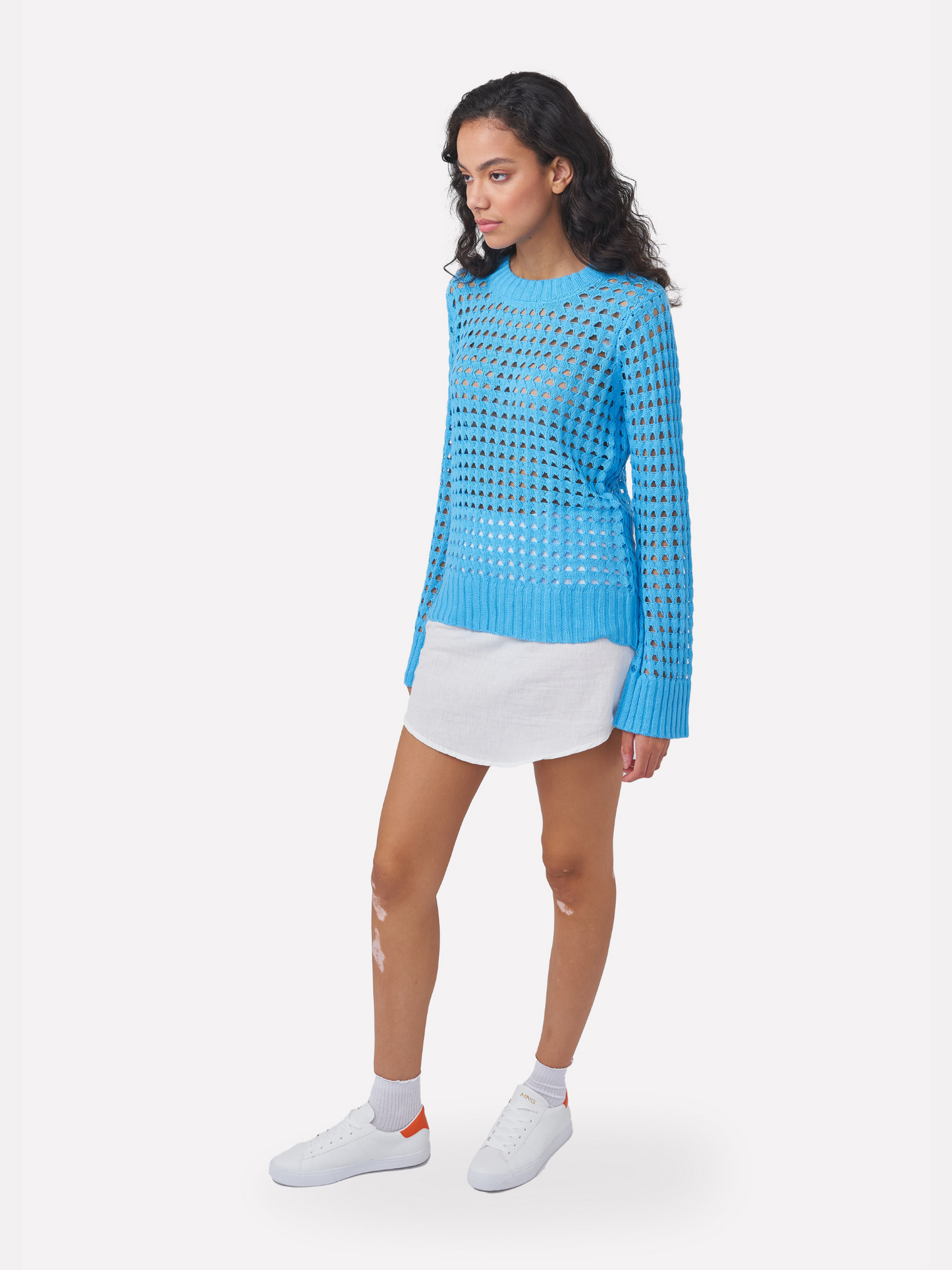 Pointelle Classic Crew Neck Jumper