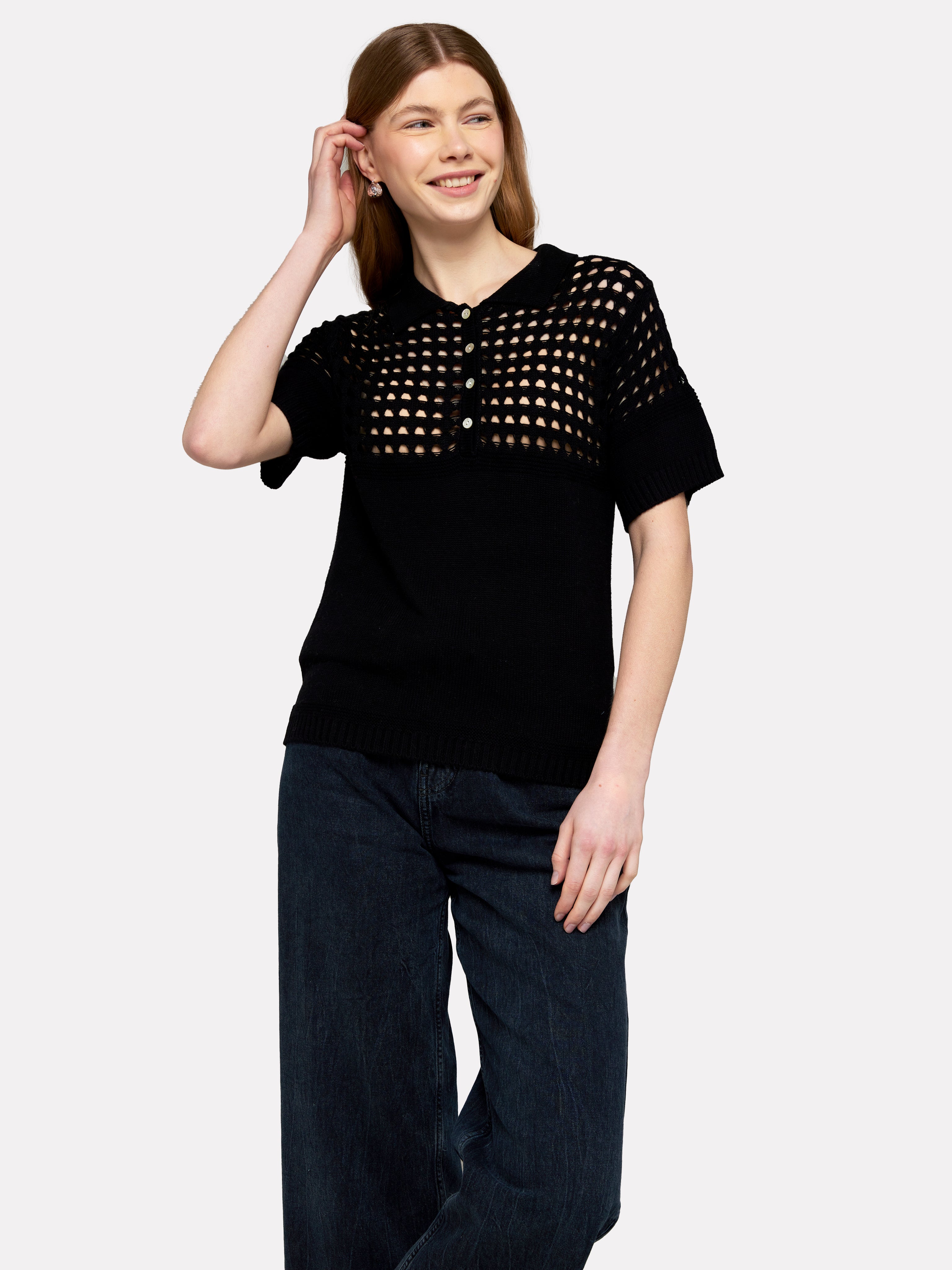 Pointelle Polo