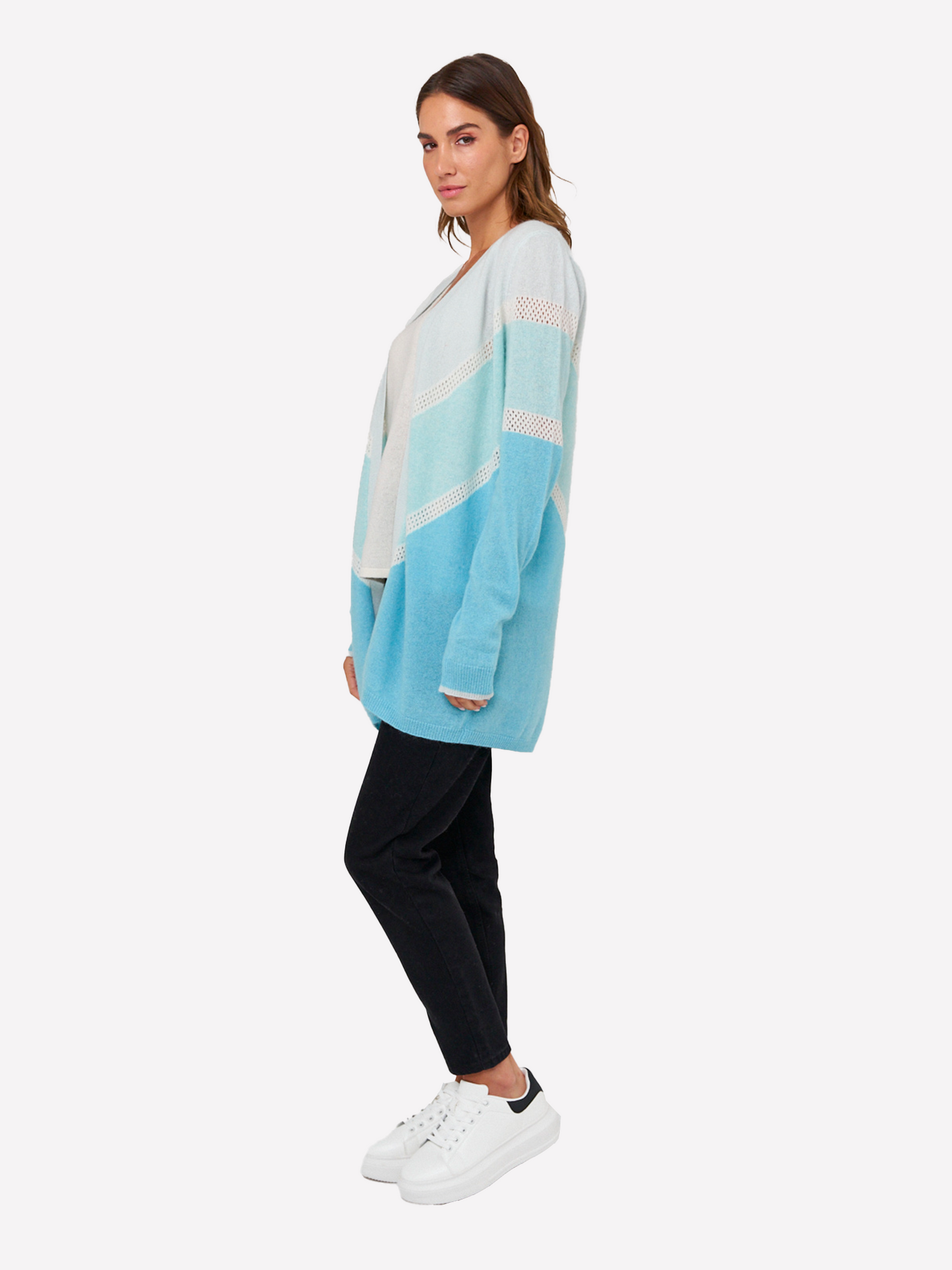 Chevron Edge To Edge Cardigan