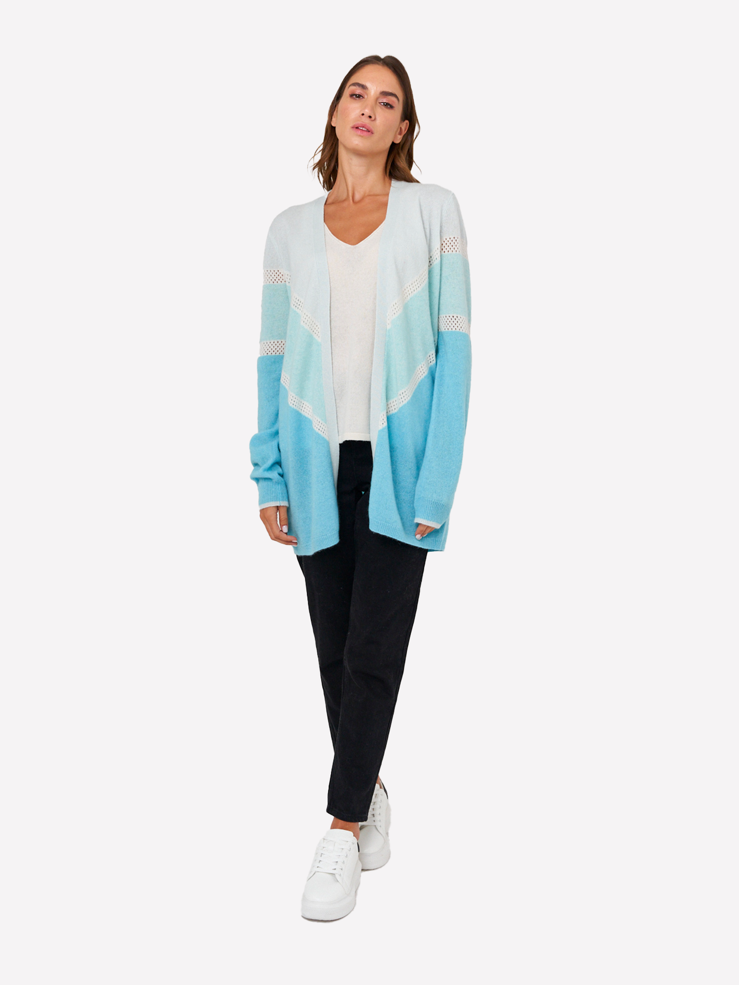 Chevron Edge To Edge Cardigan