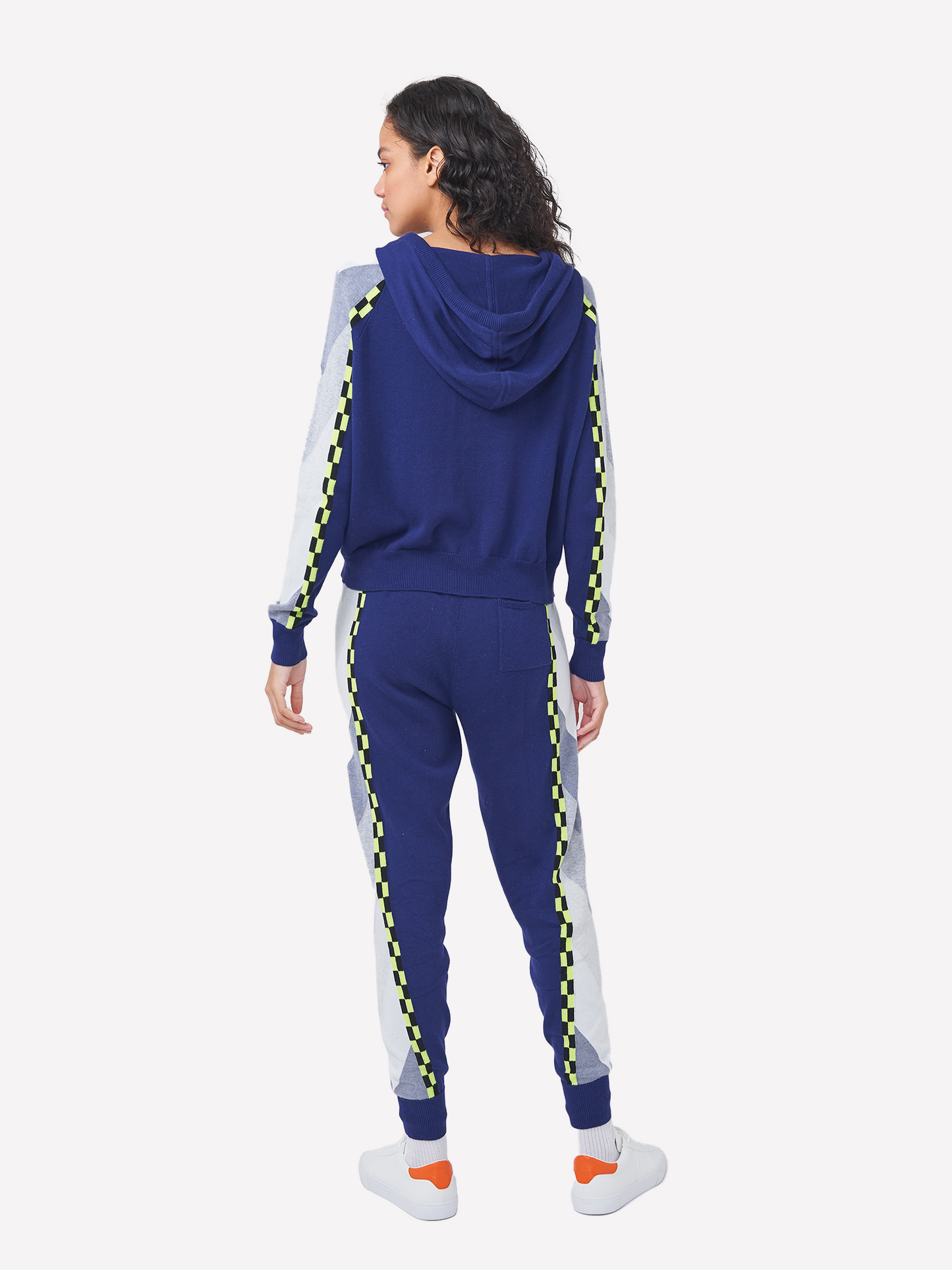 Chevron Stripe Crop Hoodie