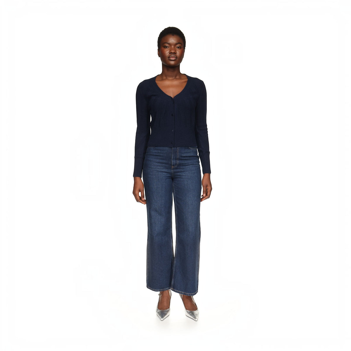 SLIM FIT RIB CARDI