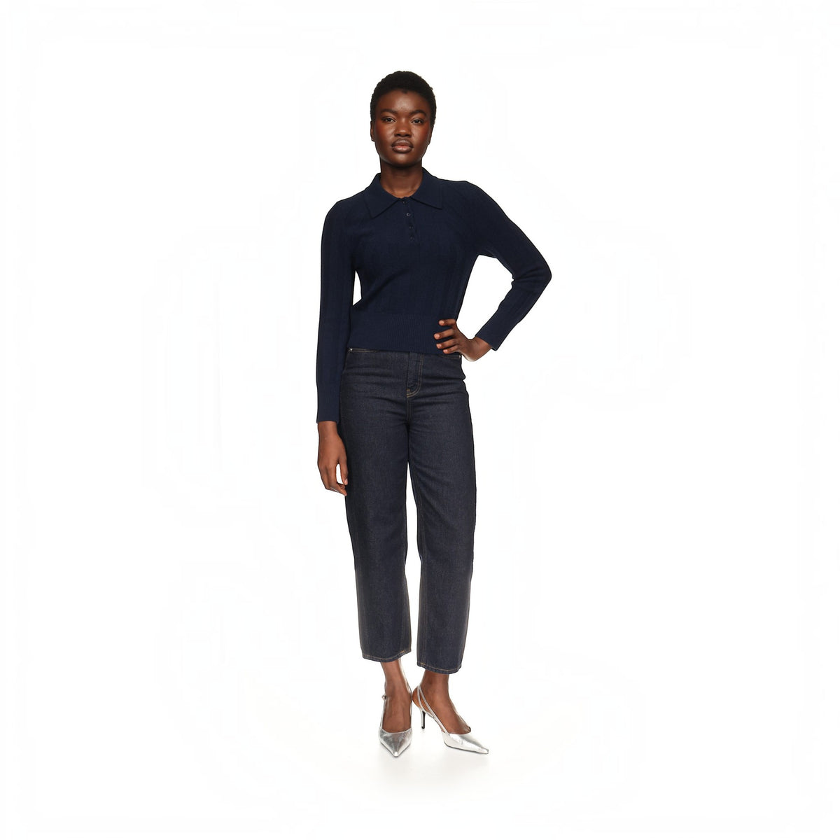 SLIM FIT RIB POLO