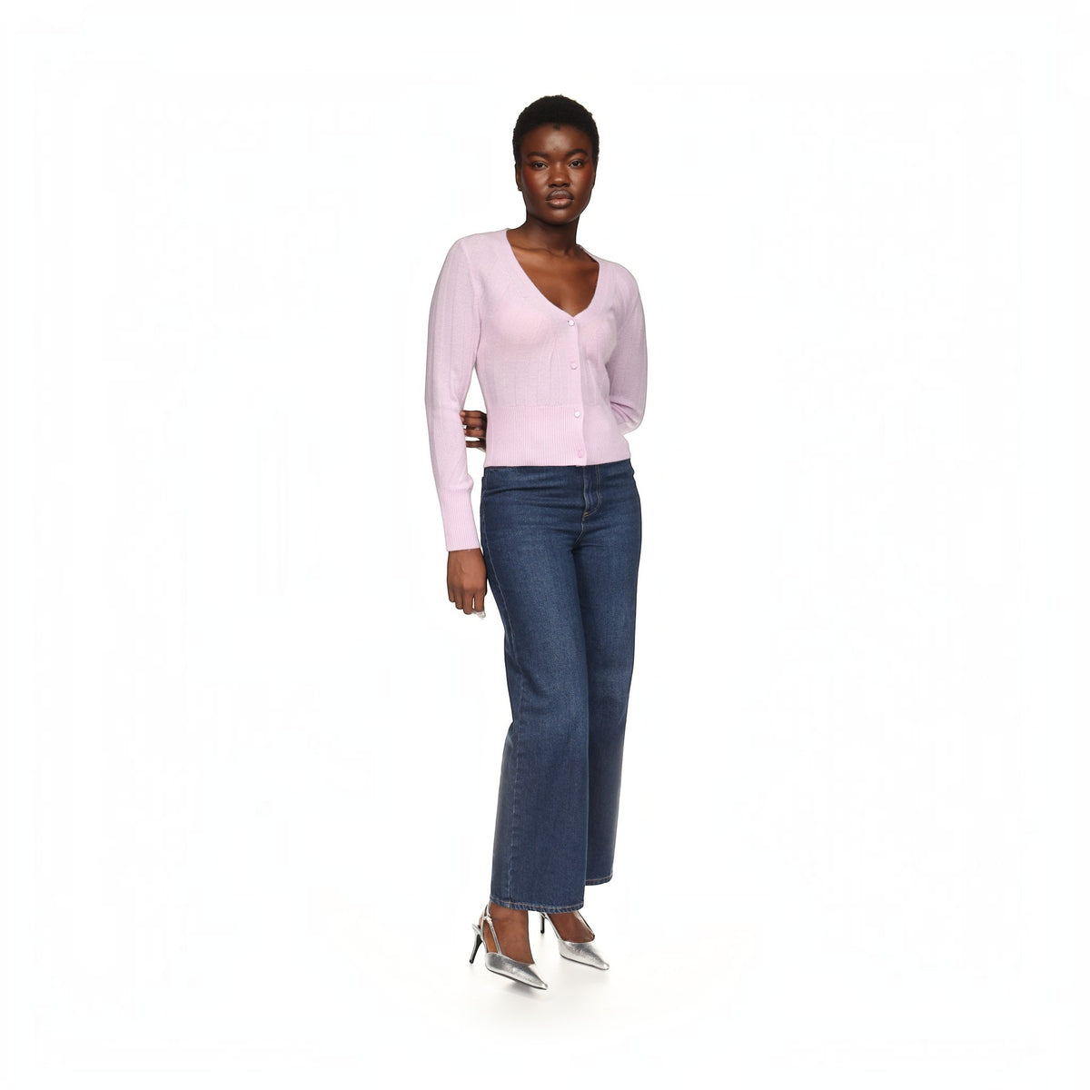 SLIM FIT RIB CARDI