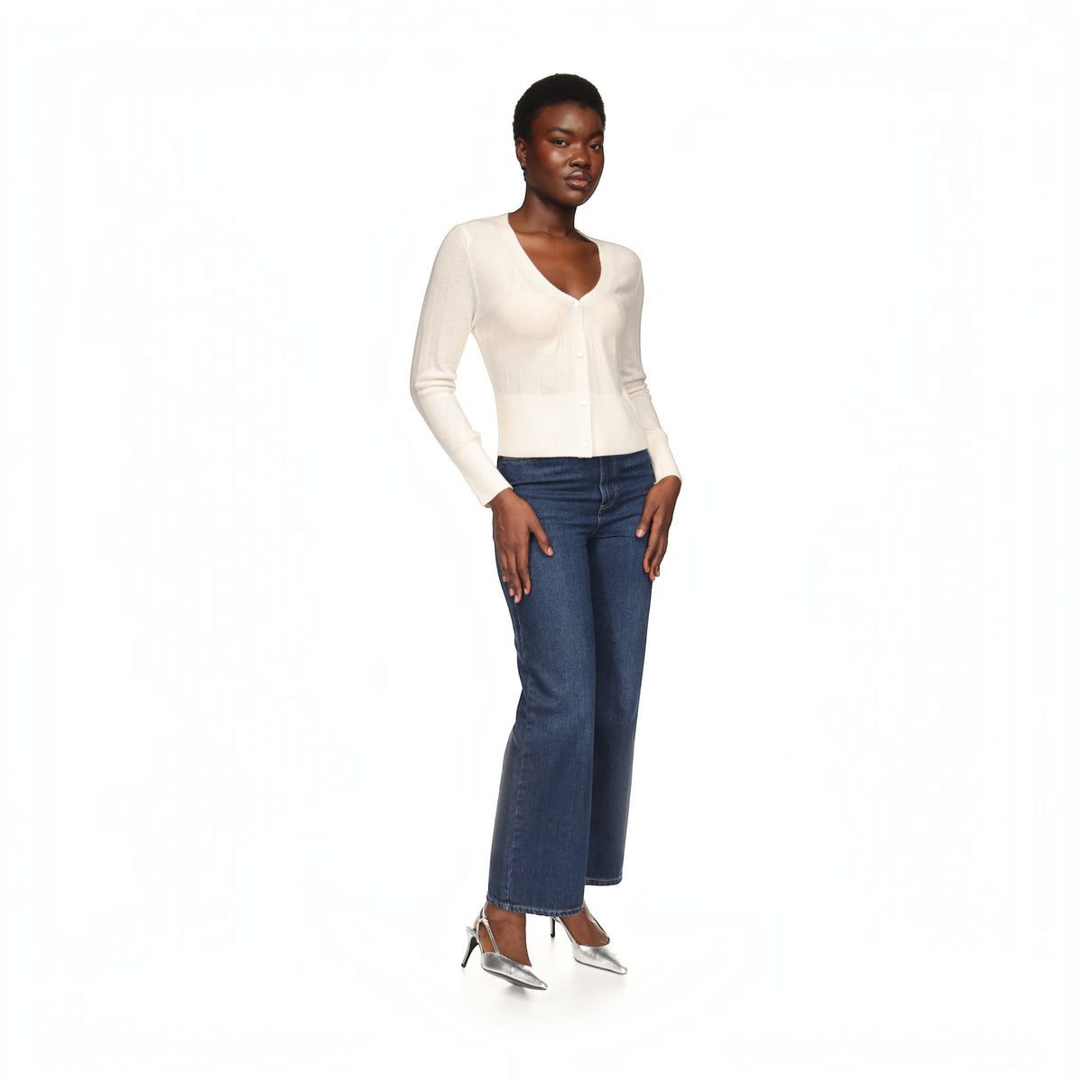 SLIM FIT RIB CARDI
