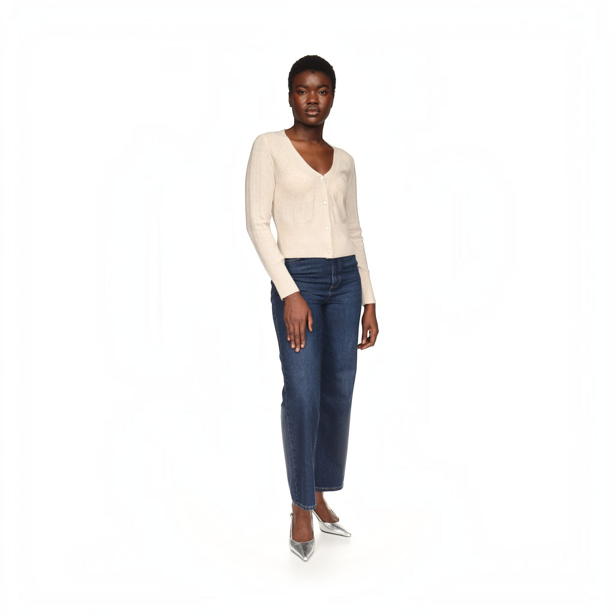 SLIM FIT RIB CARDI