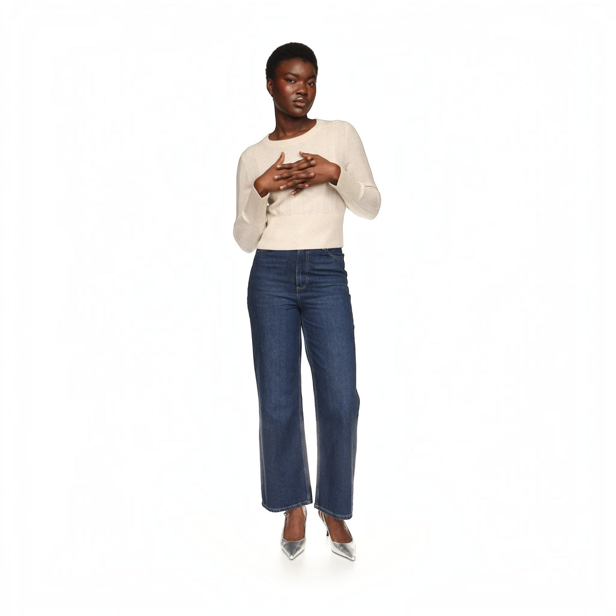 SLIM FIT RIB CREW