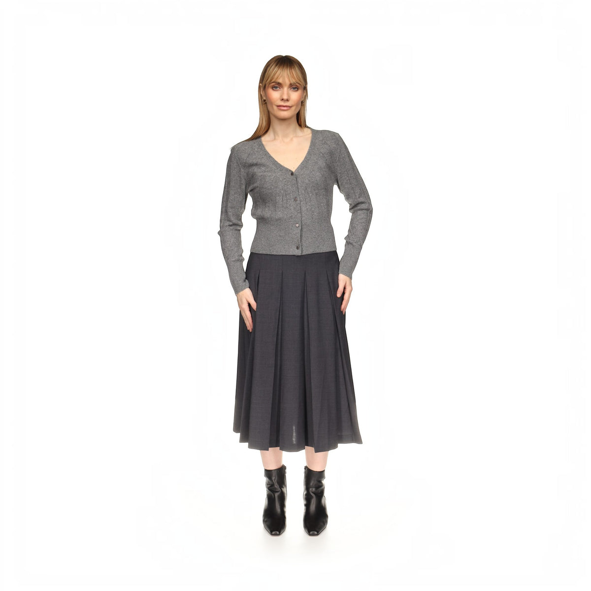 SLIM FIT RIB CARDI