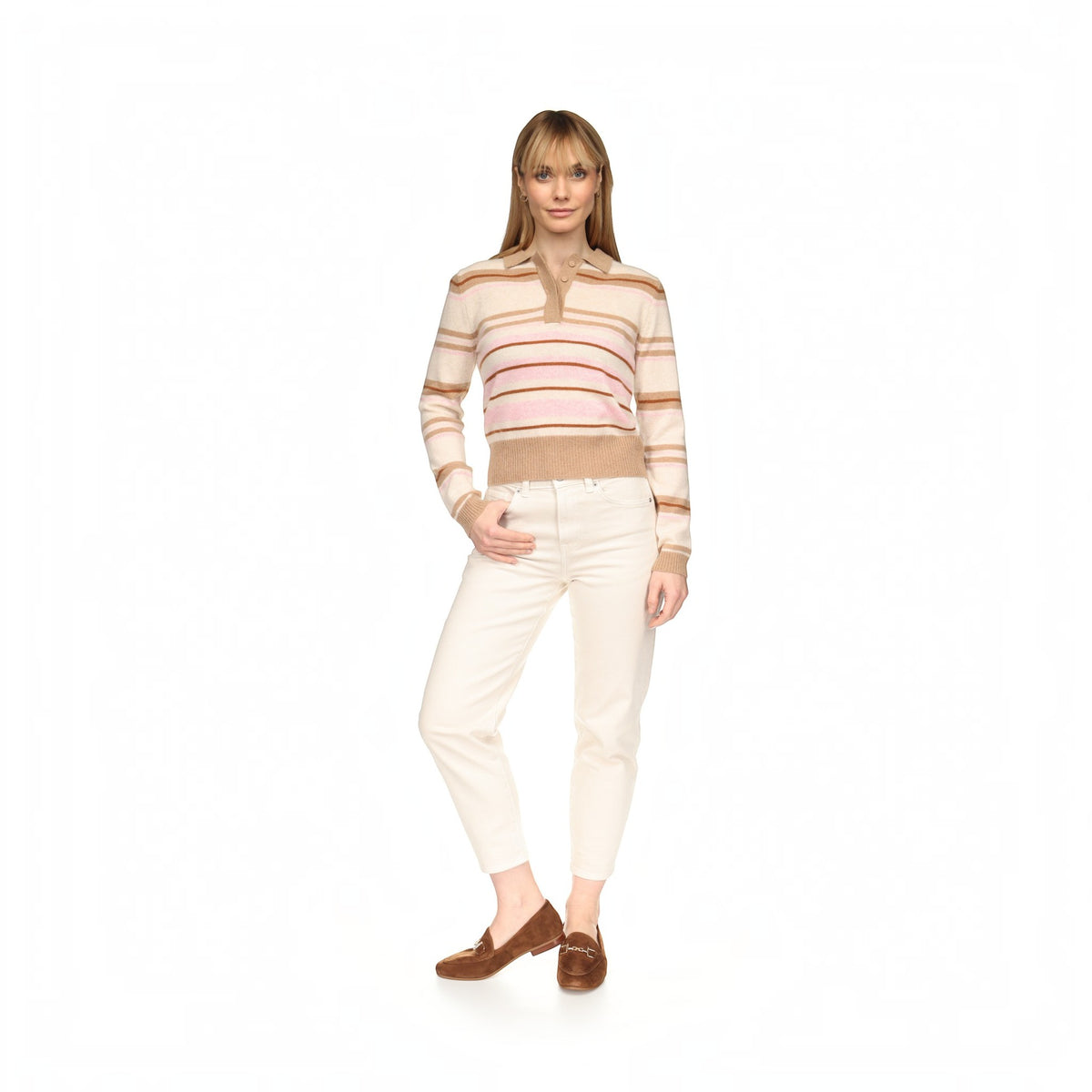 SLIM FIT STRIPEY POLO