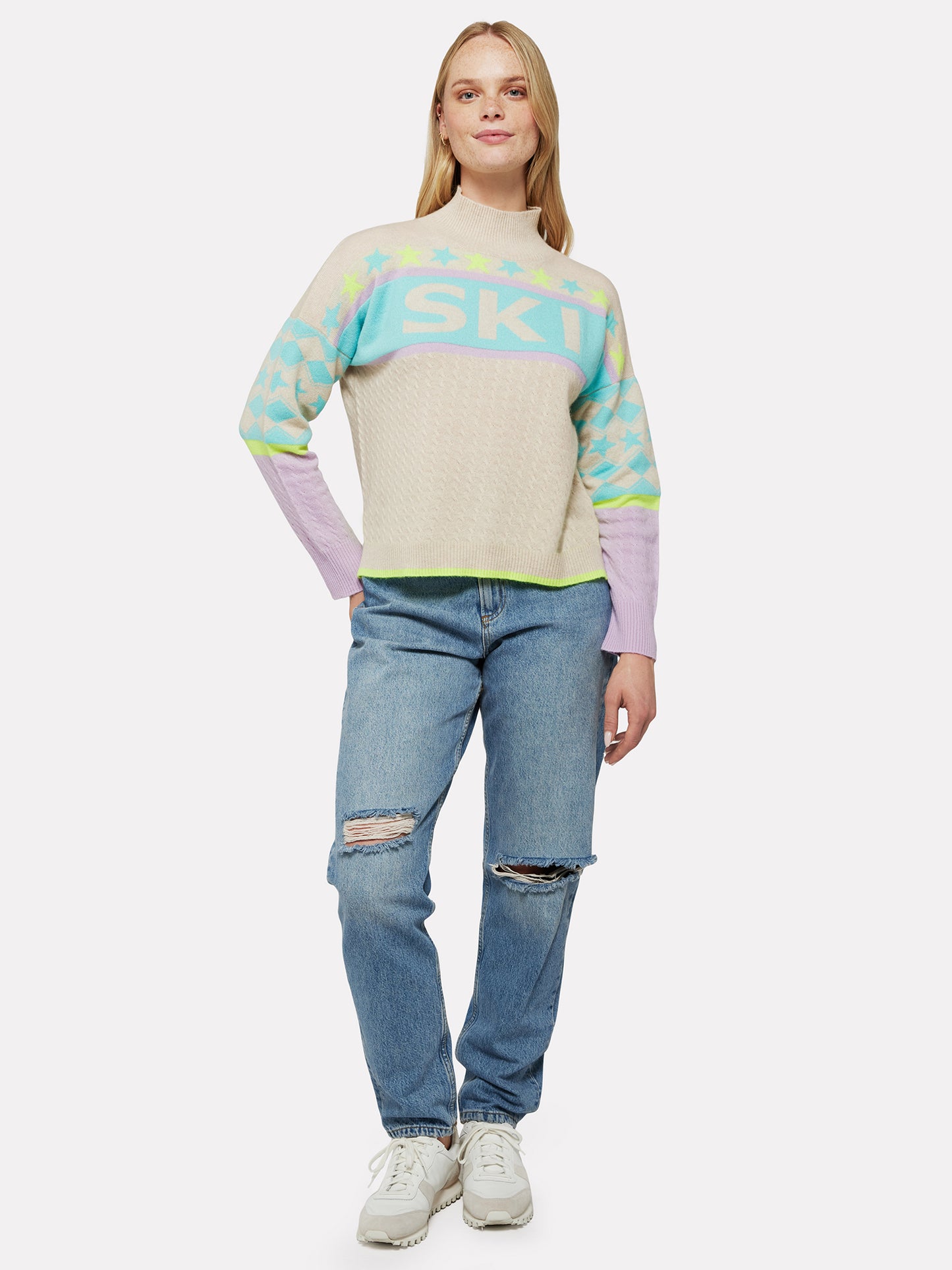 Alpine Ski Mock Neck Jumper