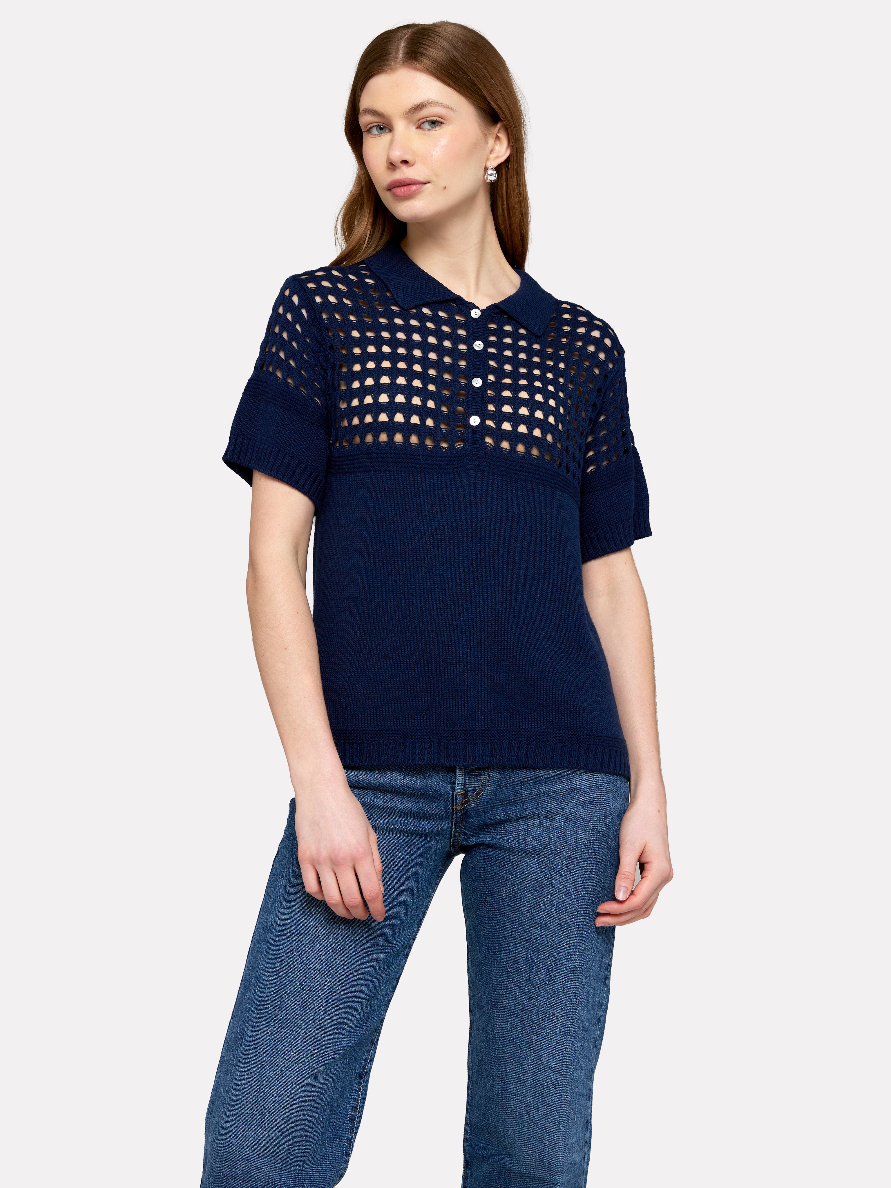 Pointelle Polo