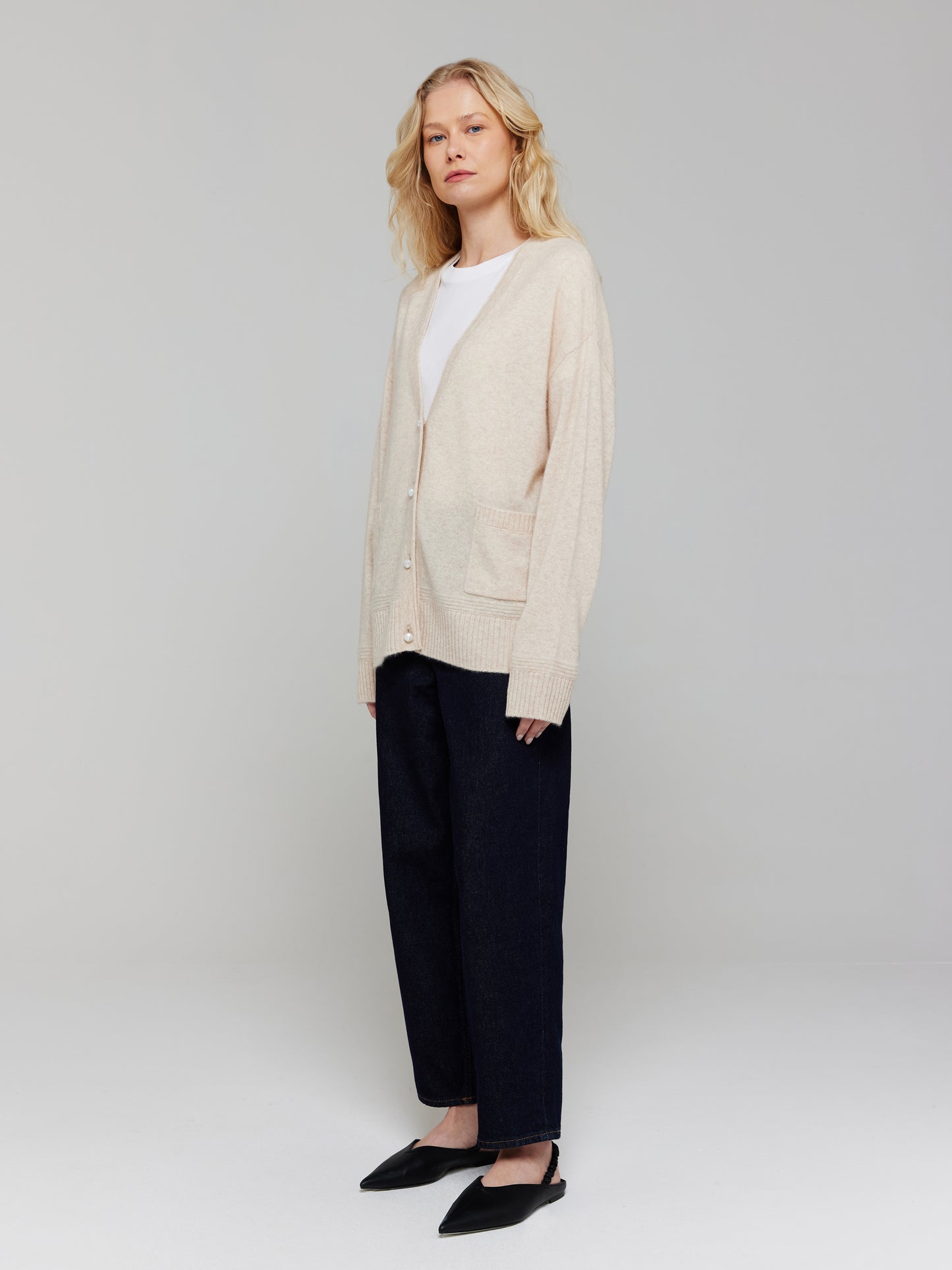 Penny V-Neck Cashmere Cardigan