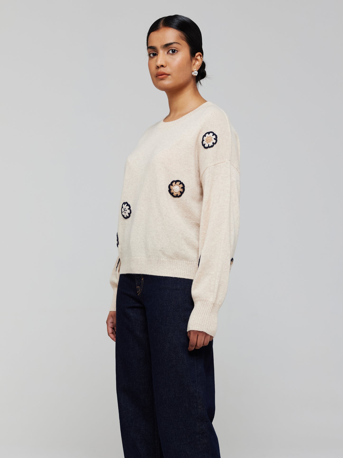 Fleur Cashmere Crew Neck